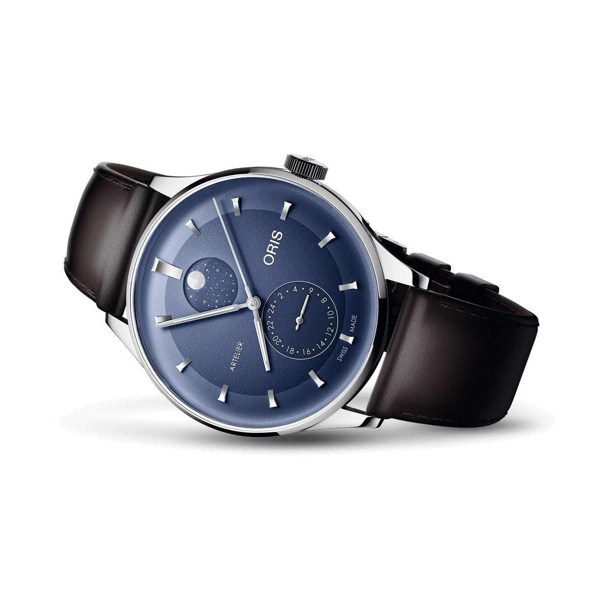 Oris Artelier Complication 39.5mm Blue Dial Men's Watch 01 782 7811 4055-07 6 20 17FC
