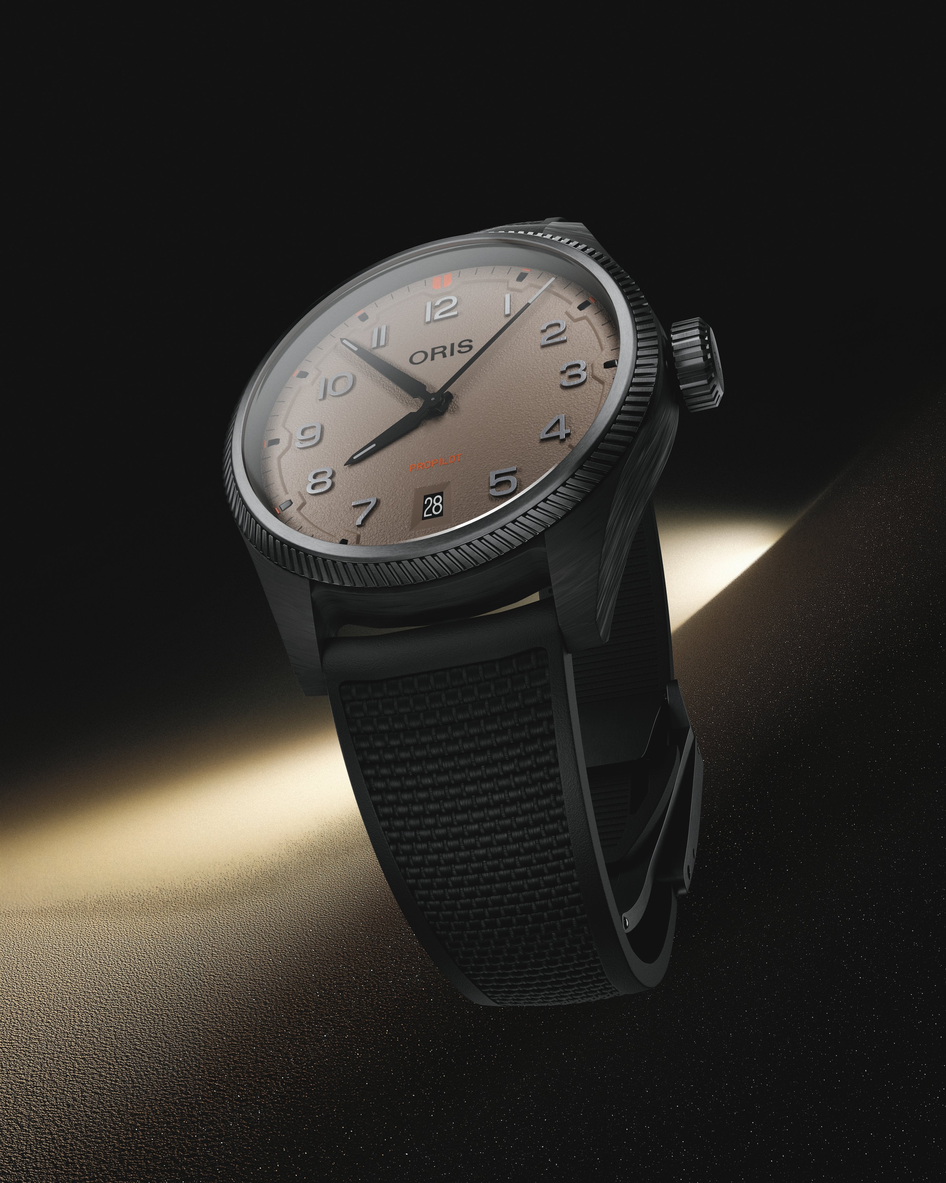 Oris ProPilot Date Desert Edition 41mm Beige Dial Men's Watch 01 733 7802 8766-07 4 20 30GLC