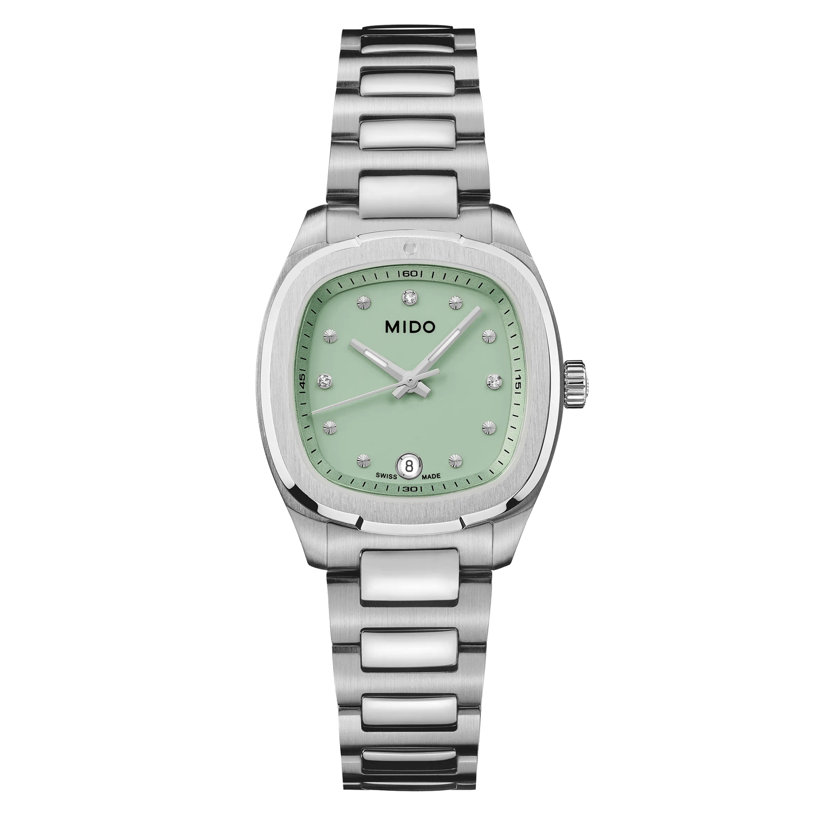 Mido Multifort TV 28 Quartz 28mm Green Dial Women's Watch M0491101109600