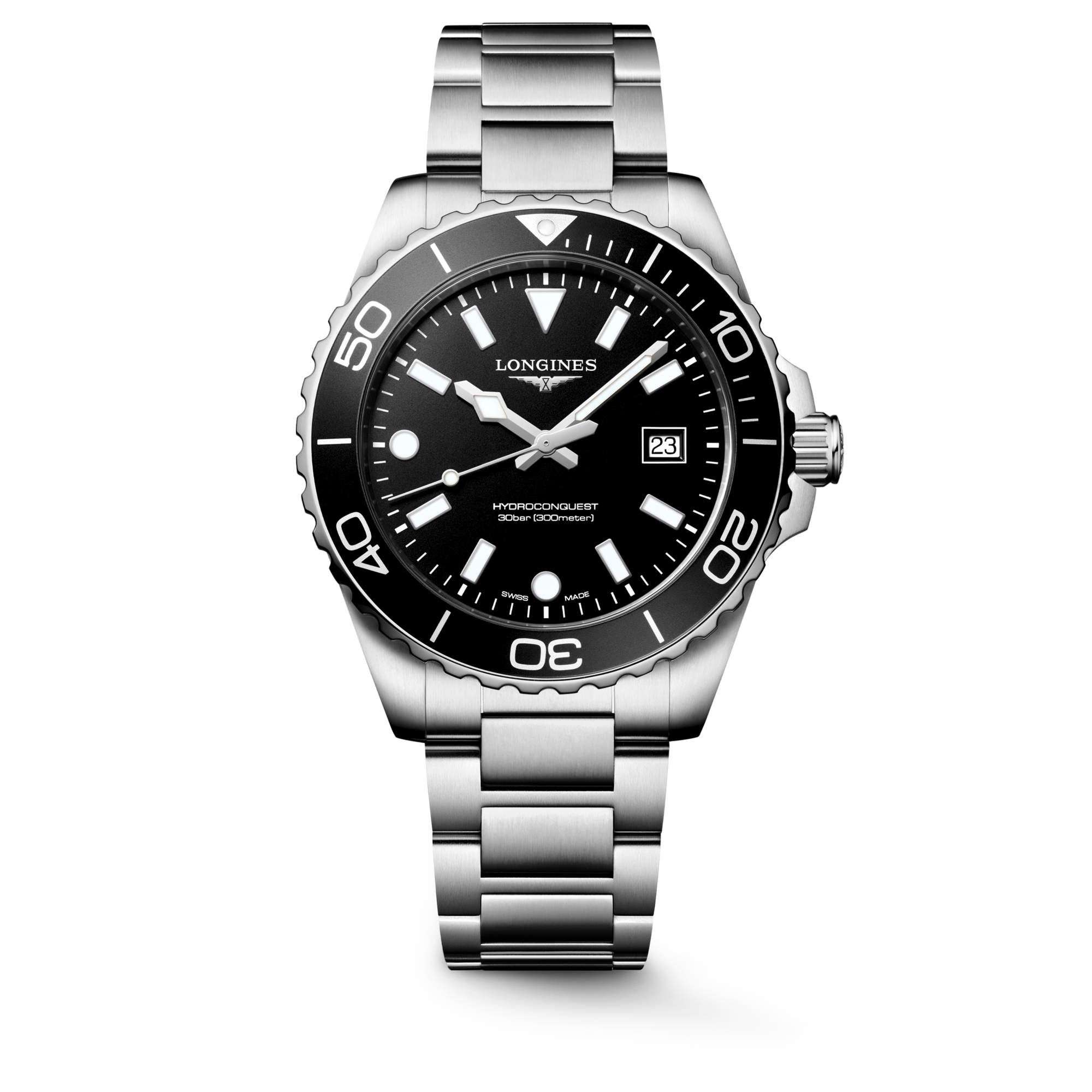 Longines HydroConquest Quartz 42mm Black Dial Men's Watch L37694566