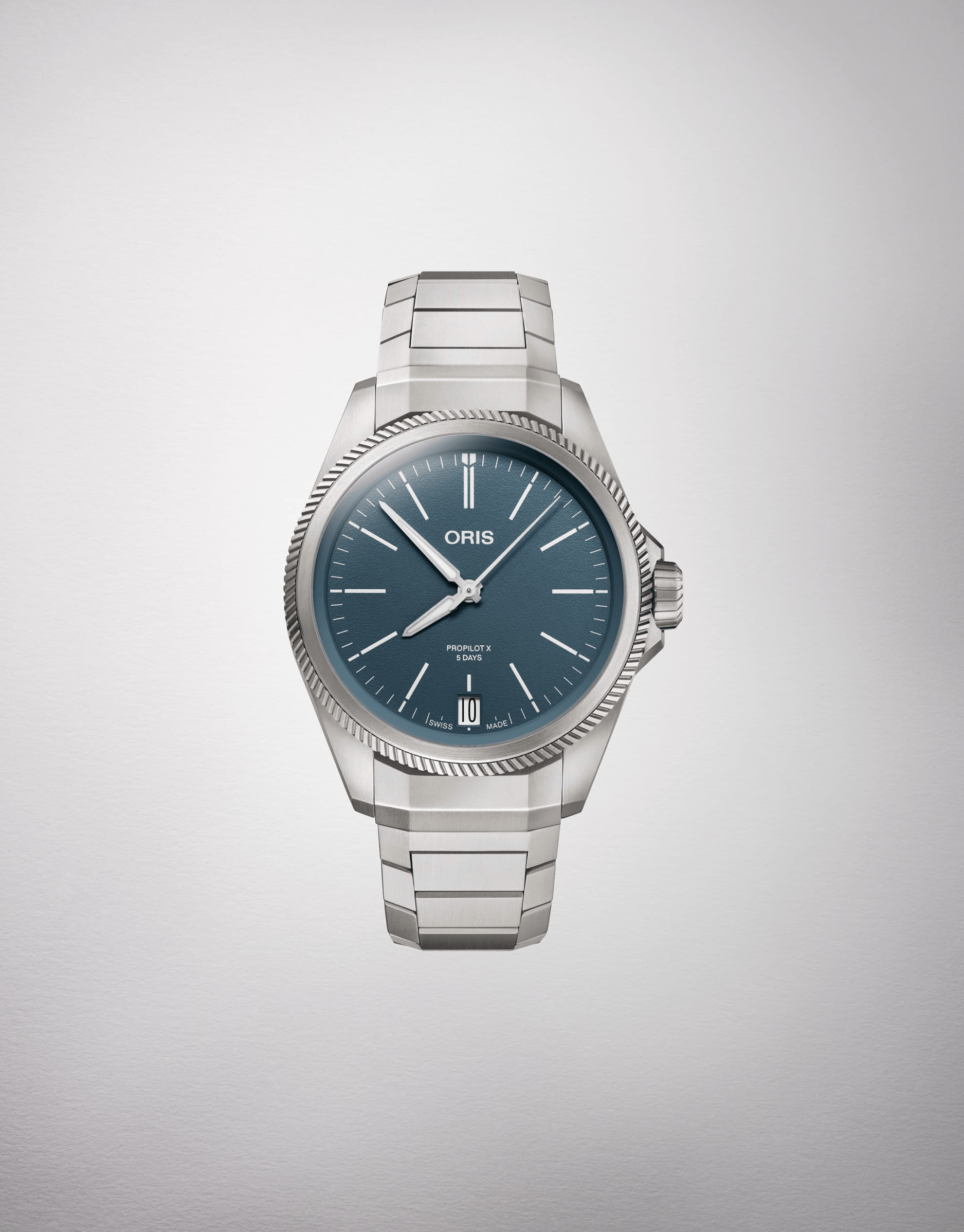 Oris ProPilot X Calibre 400 39mm Blue Dial Men's Watch 01 400 7778 7155-07 7 20 01TLC