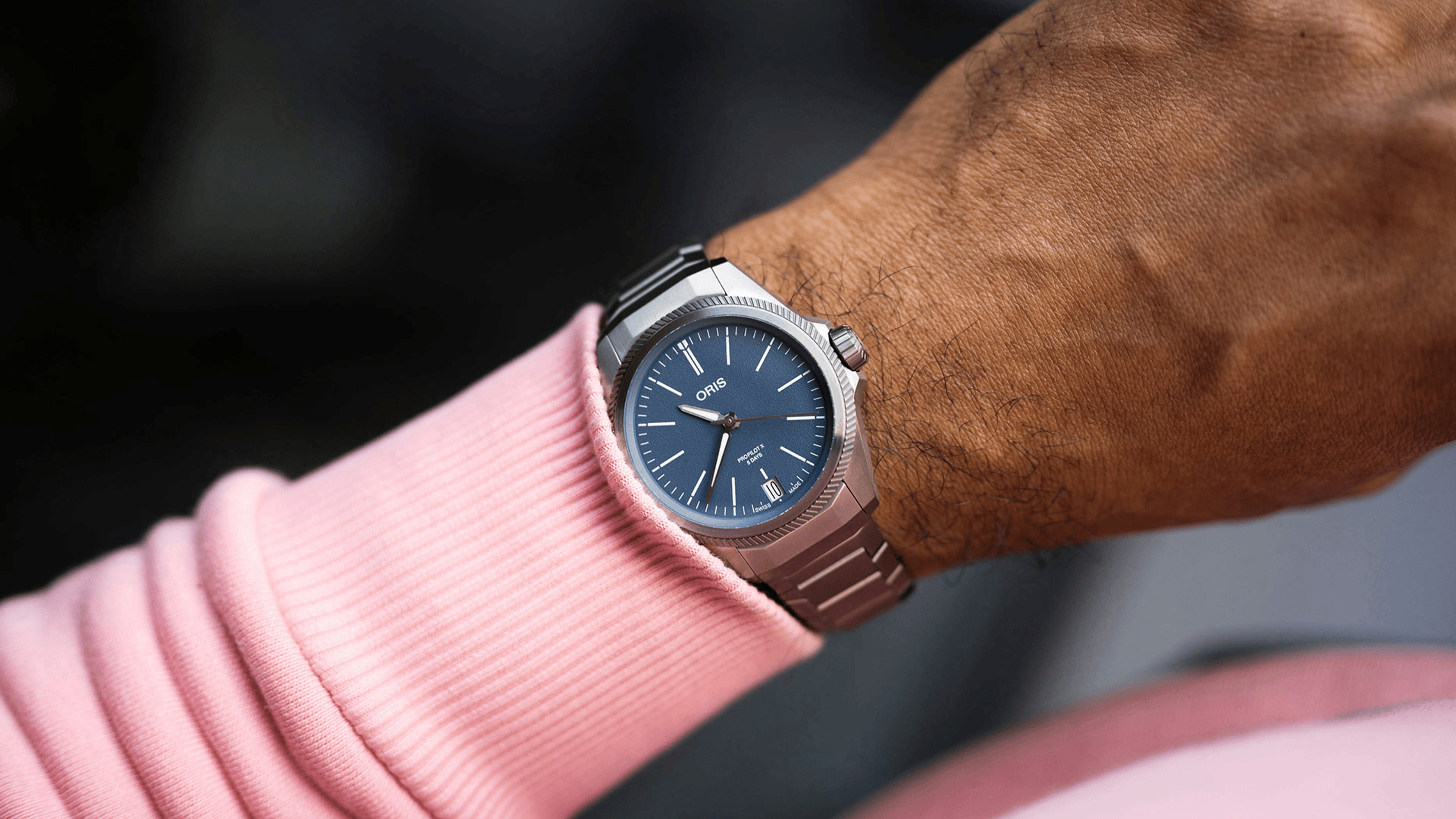 Oris ProPilot X Calibre 400 39mm Blue Dial Men's Watch 01 400 7778 7155-07 7 20 01TLC