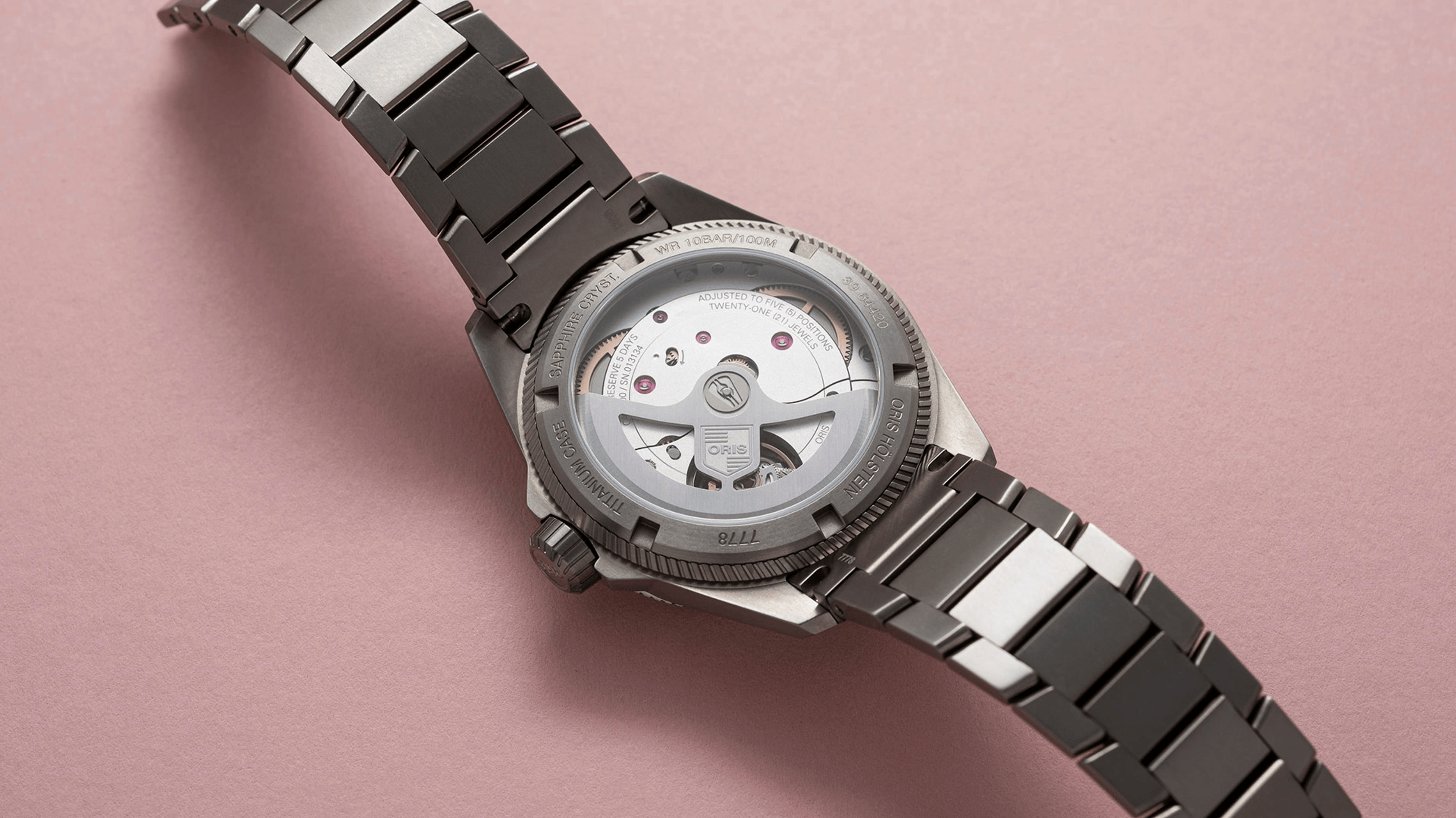 Oris ProPilot X Calibre 400 39mm Pink Dial Men's Watch 01 400 7778 7158-07 7 20 01TLC