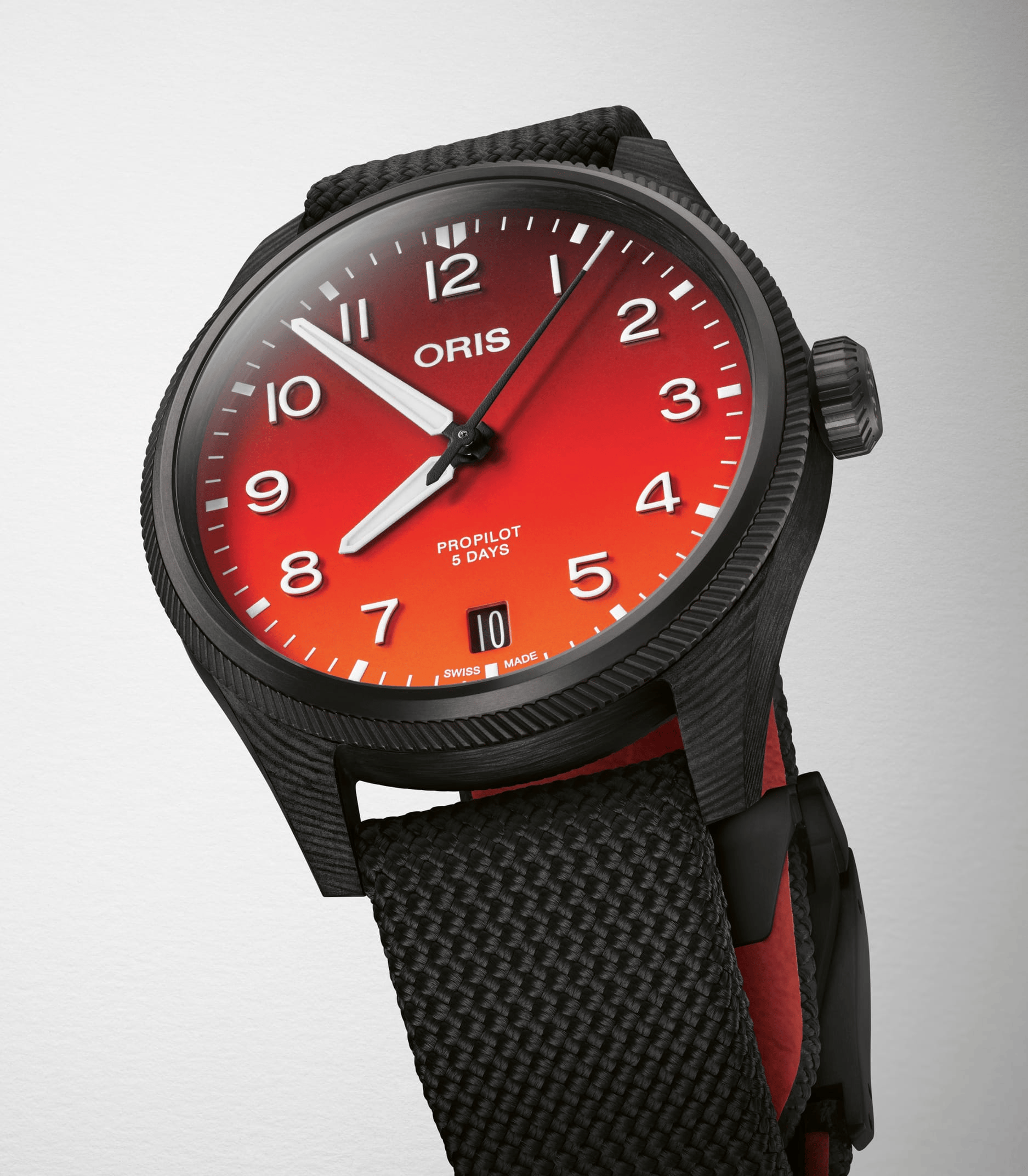 Oris ProPilot Coulson Limited Edition 41mm Red Dial Men's Watch 01 400 7784 8786-Set