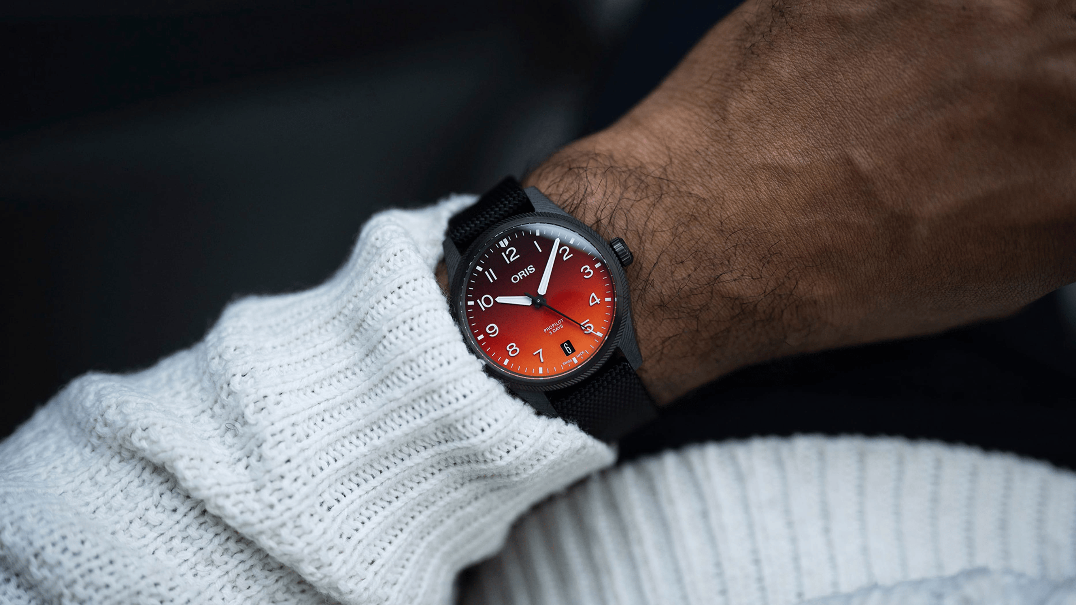 Oris ProPilot Coulson Limited Edition 41mm Red Dial Men's Watch 01 400 7784 8786-Set