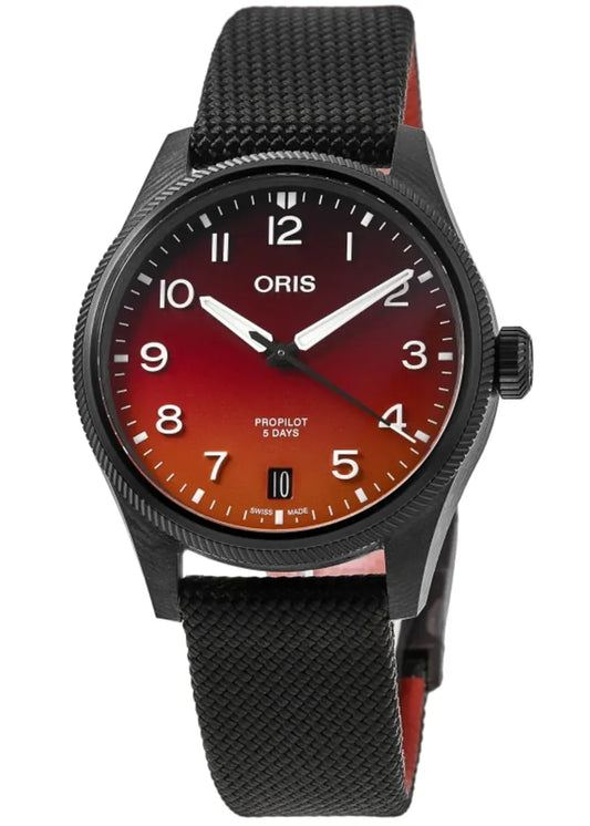 Oris ProPilot Coulson Limited Edition 41mm Red Dial Men's Watch 01 400 7784 8786-Set