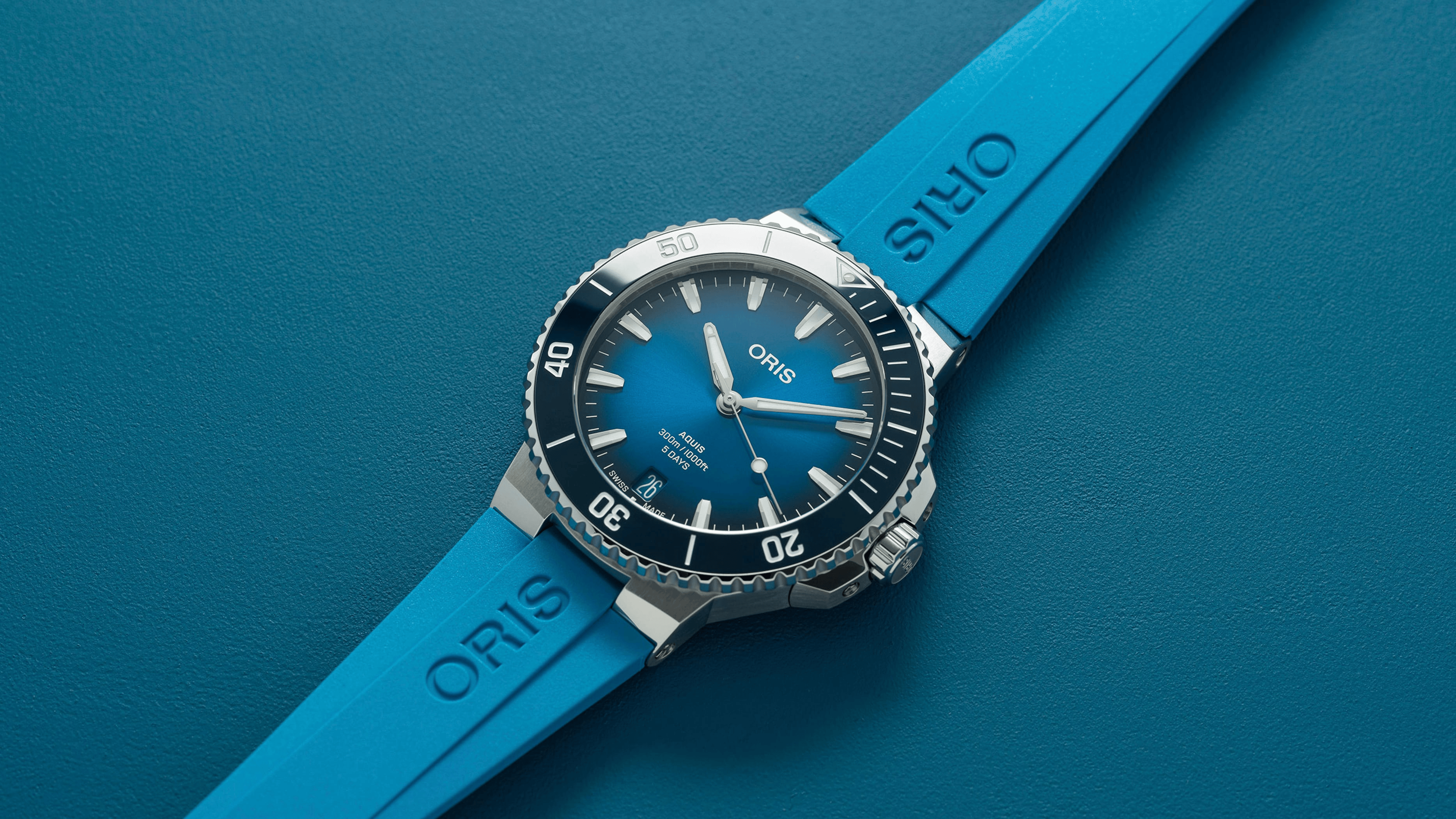 Oris Aquis Date Calibre 400 43.5mm Blue Dial Men's Watch 01 400 7790 4135-07 4 23 45EB