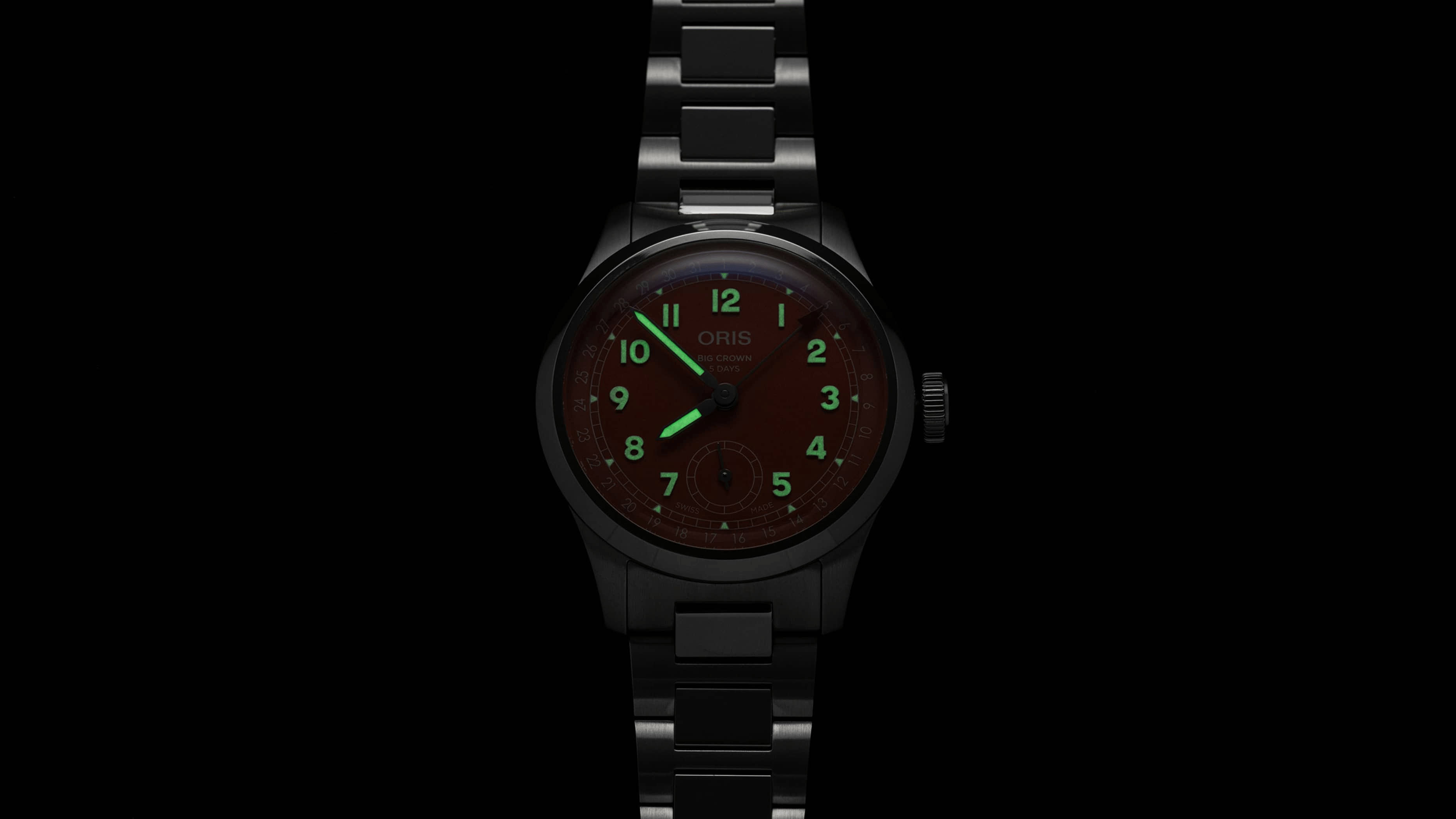 Oris Big Crown Pointer Date Calibre 403 40mm Pink Dial Steel Men's Watch 01 403 7799 4068-07 8 20 06