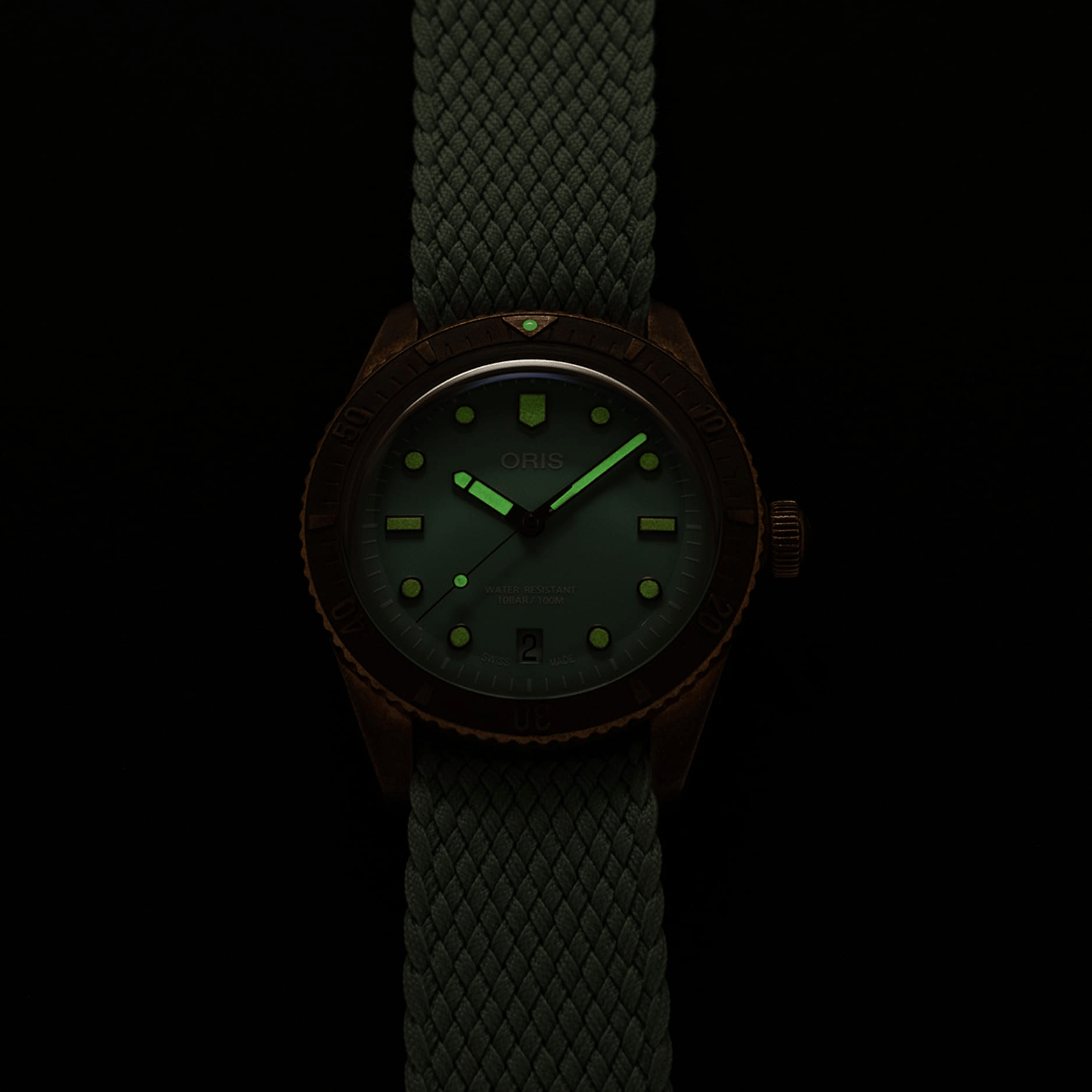 Oris Divers Sixty‑Five 'Cotton Candy' 38mm Green Dial Men's Watch 01 733 7771 3157-07 3 19 03BRS