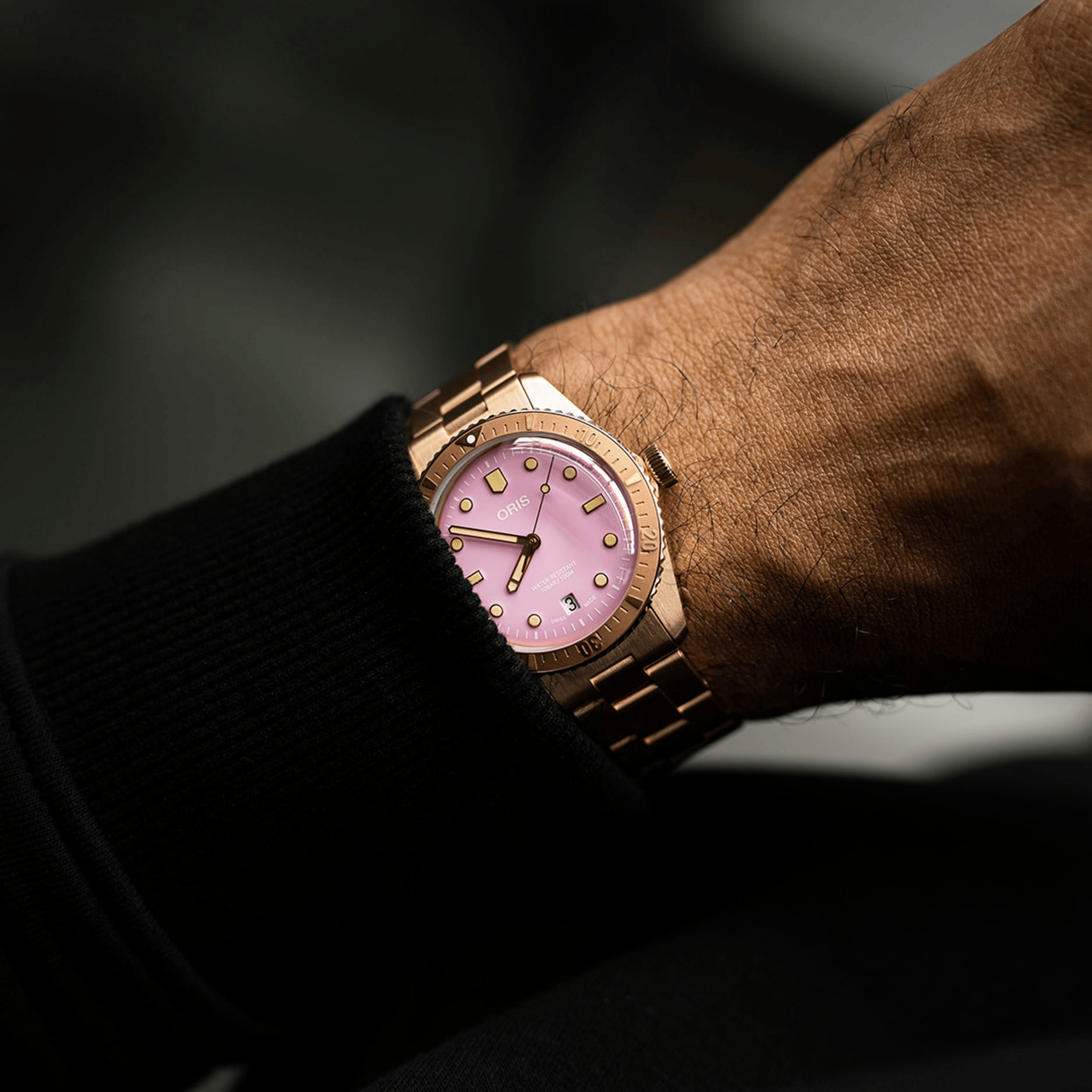 Oris Divers Sixty‑Five 'Cotton Candy' 38mm Pink Dial Men's Watch 01 733 7771 3158-07 8 19 15