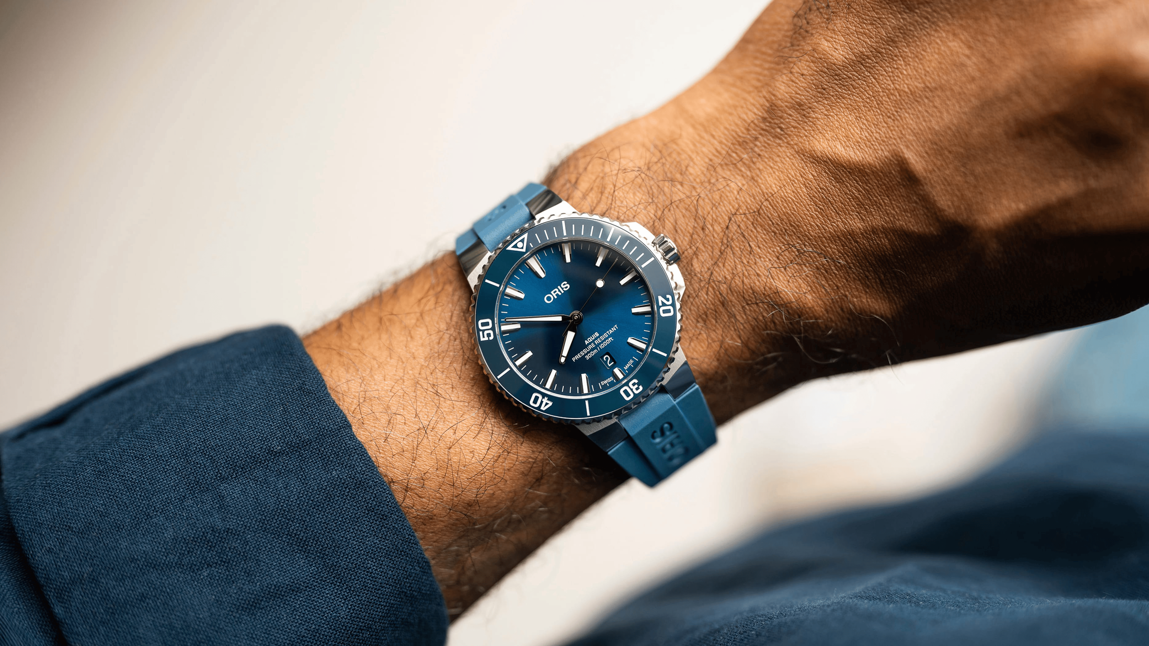 Oris Aquis Date 41.50mm Blue Dial Men's Watch 01 733 7787 4135-07 4 22 35FC