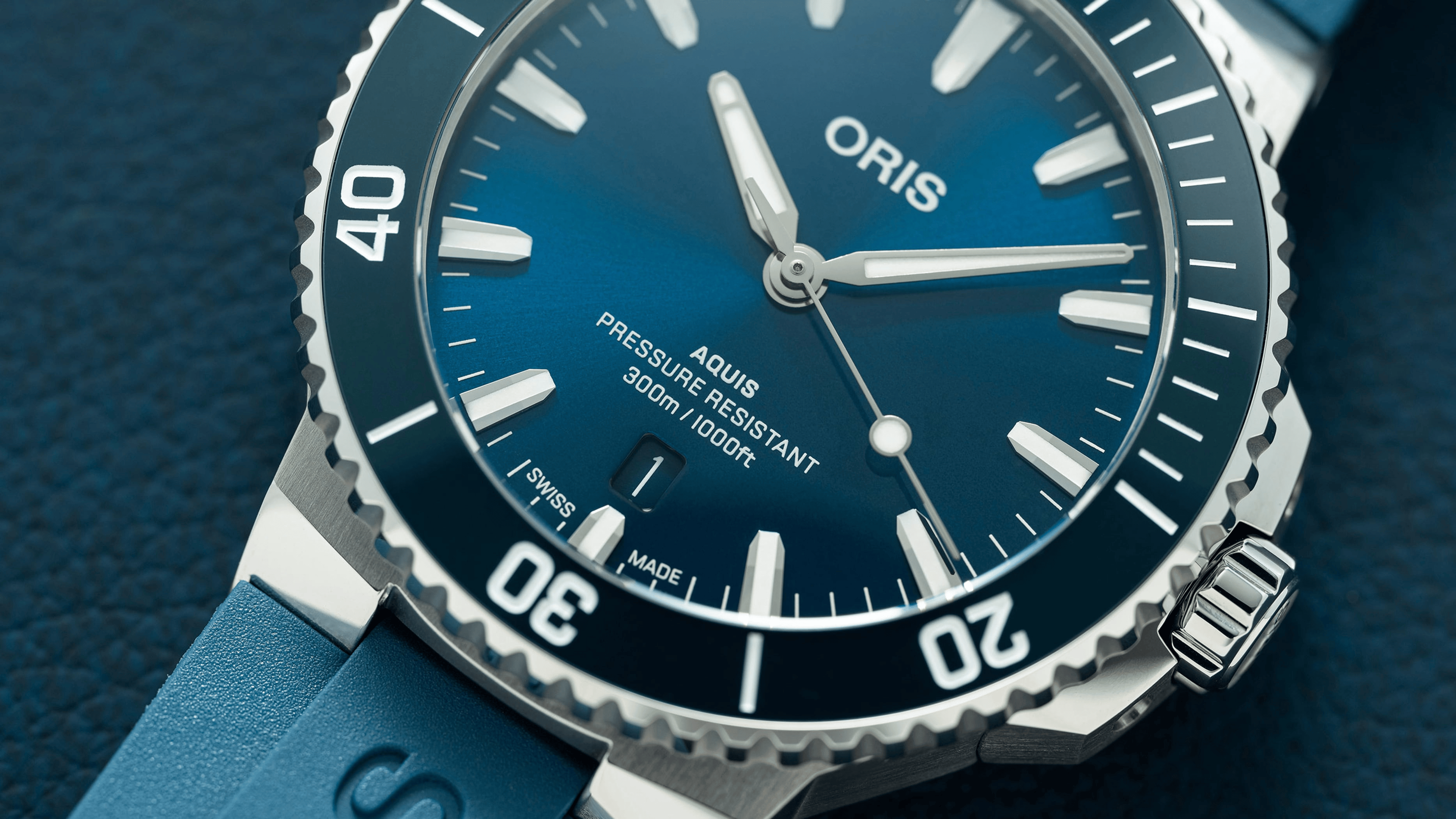 Oris Aquis Date 41.50mm Blue Dial Men's Watch 01 733 7787 4135-07 4 22 35FC