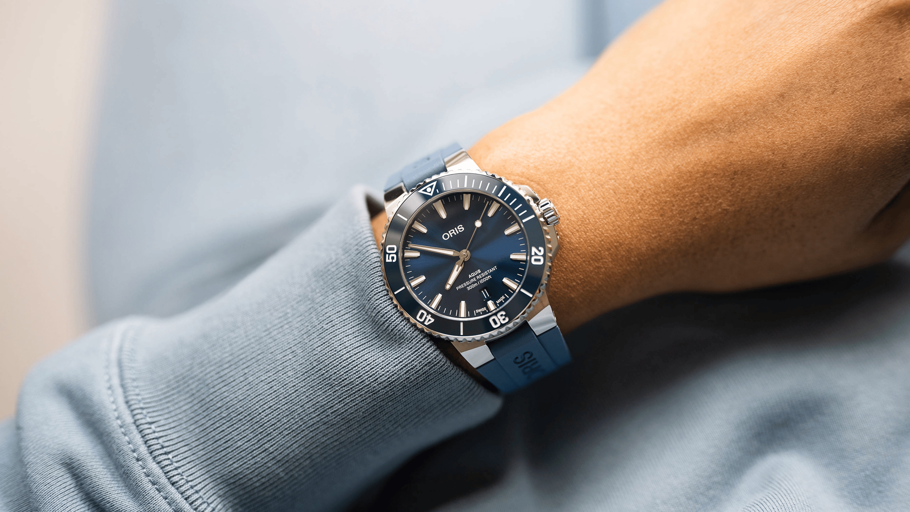 Oris Aquis Date 41.50mm Blue Dial Men's Watch 01 733 7787 4135-07 4 22 35FC