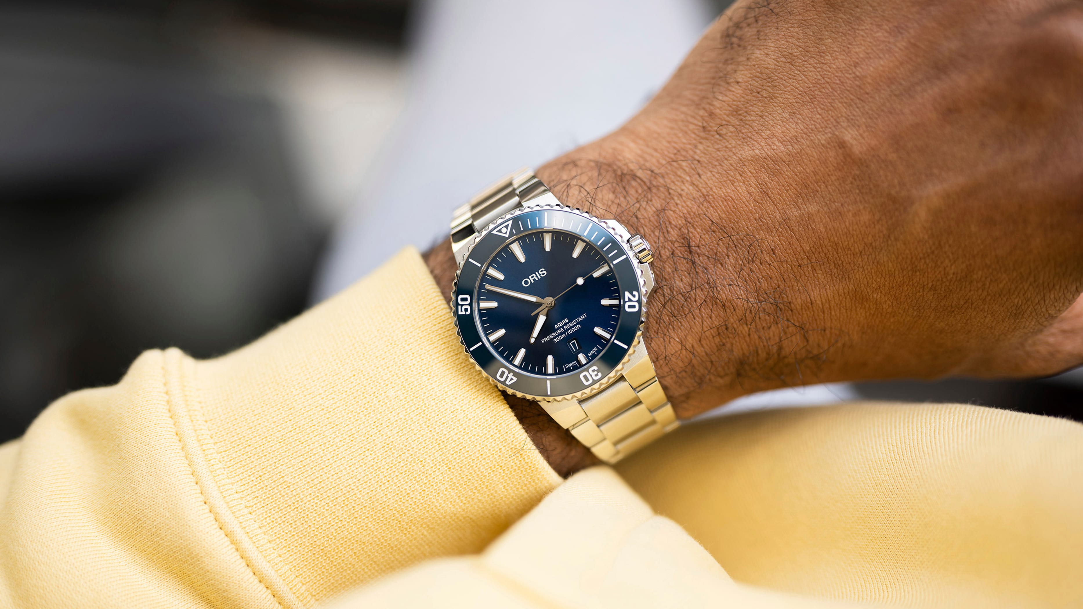 Oris Aquis Date 41.5mm Blue Dial Men's Watch 01 733 7787 4135-07 8 22 04PEB