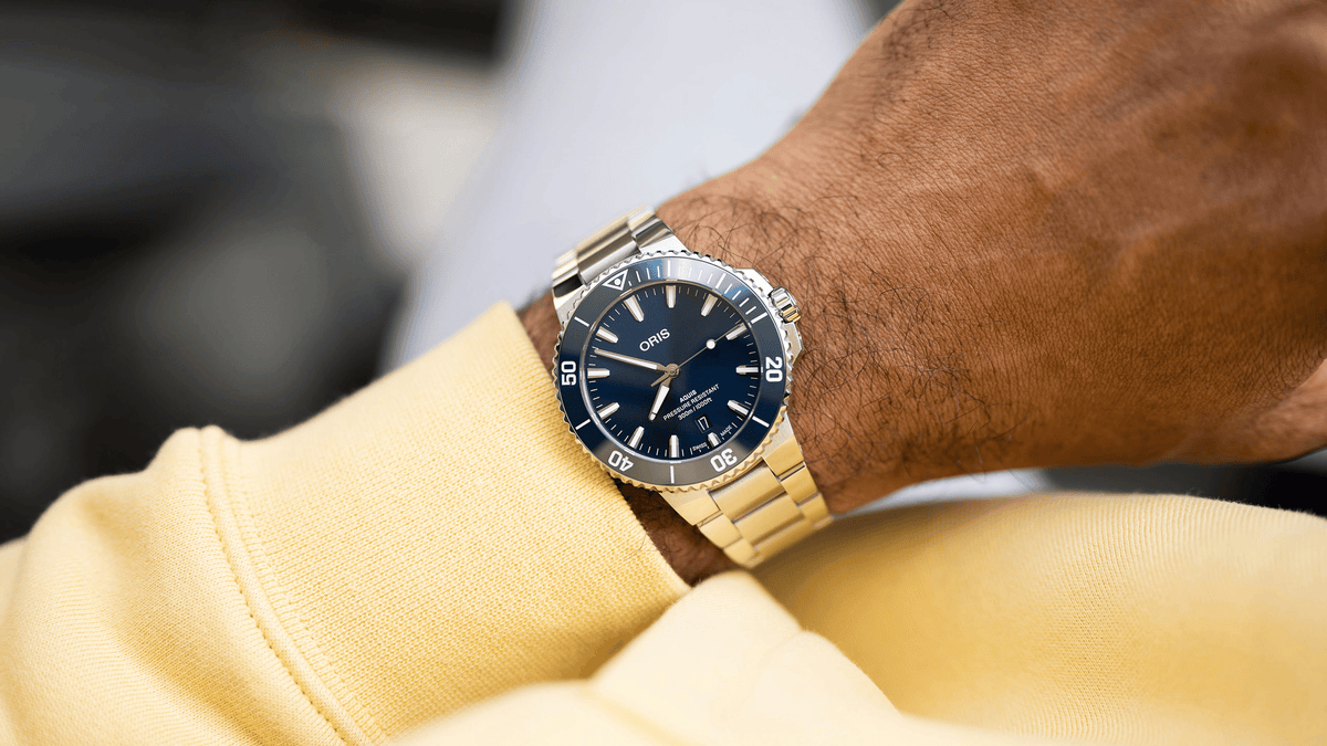 Oris Aquis Date 41.5mm Blue Dial Men's Watch 01 733 7787 4135-07 8 22 04PEB
