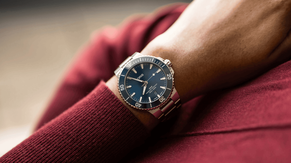 Oris Aquis Date 41.5mm Blue Dial Men's Watch 01 733 7787 4135-07 8 22 04PEB