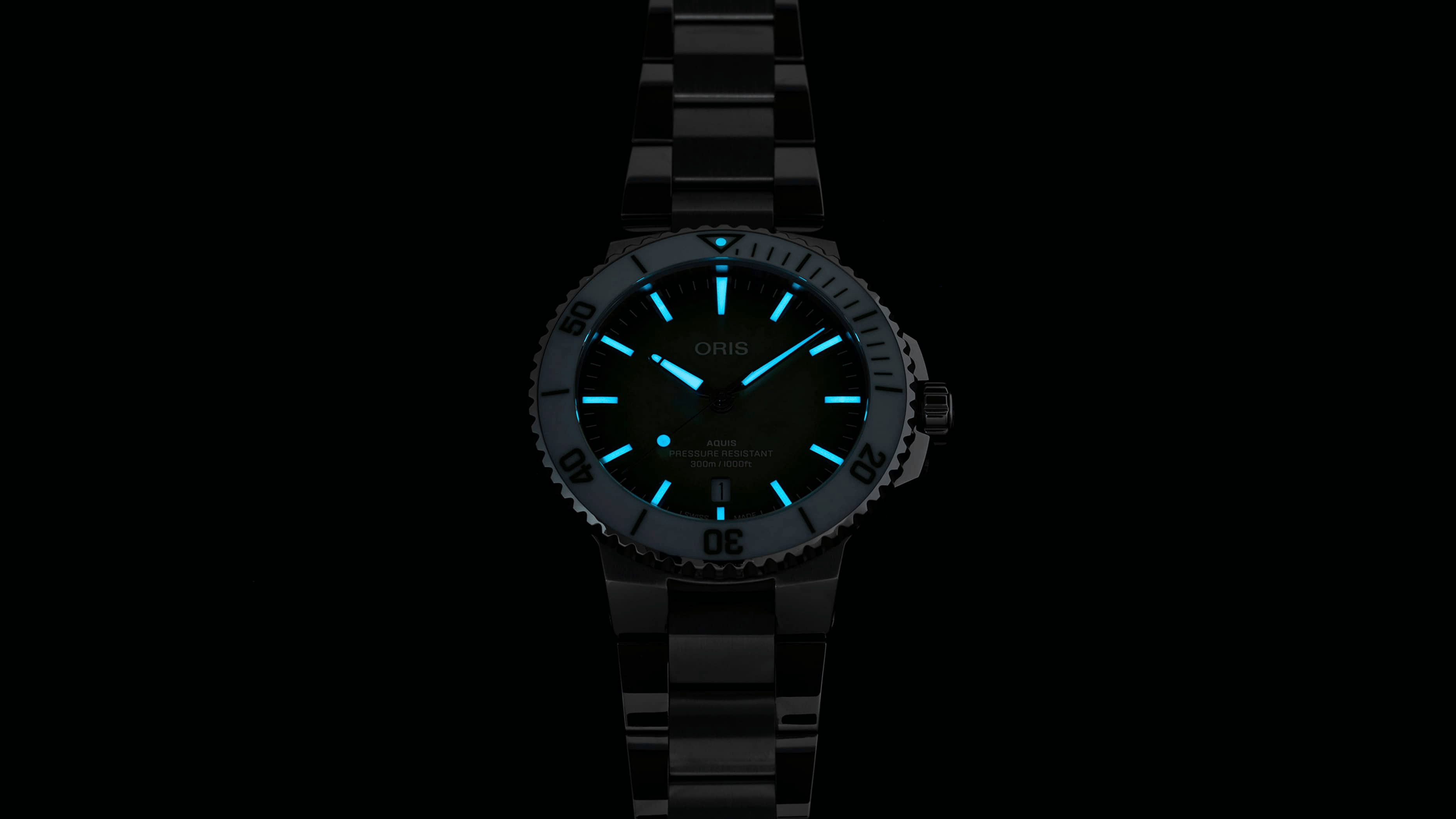 Oris Aquis Date Taste of Summer 41.50mm Green Dial Men's Watch 01 733 7787 4137-07 8 22 04PEB