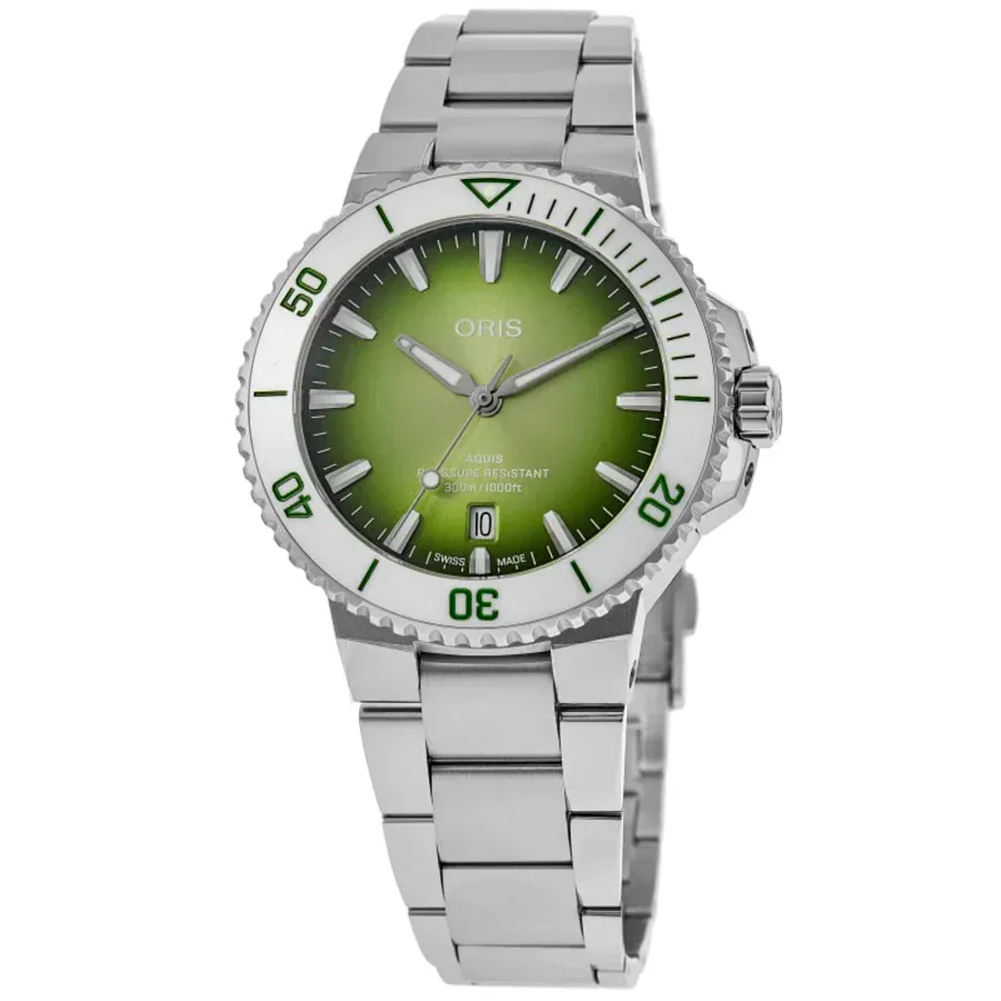 Oris Aquis Date Taste of Summer 41.50mm Green Dial Men's Watch 01 733 7787 4137-07 8 22 04PEB