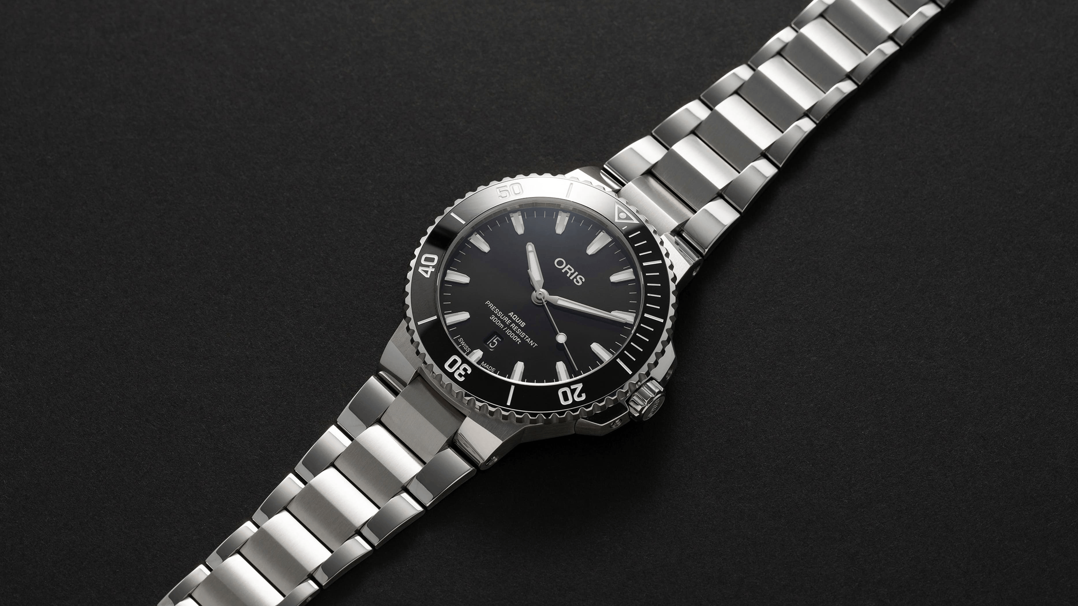 Oris Aquis Date 43.5mm Black Dial Men's Watch 01 733 7789 4154-07 8 23 04PEB