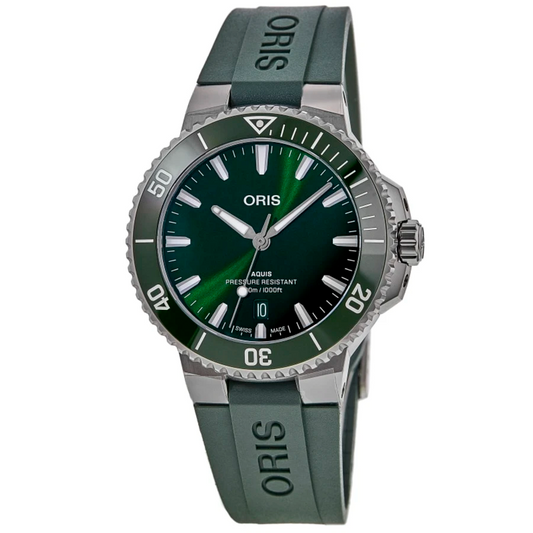 Oris Aquis Date 43.5mm Green Dial Men's Watch 01 733 7789 4157-07 4 23 37FC