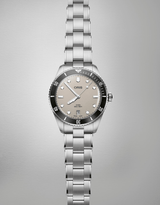Oris Divers Date 39mm Beige Dial Men's Watch 01 733 7795 4051-Set