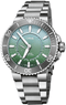 Oris Aquis Dat Watt Limited Edition II 43.5mm Green Dial Men's Watch 01 743 7734 4197-Set