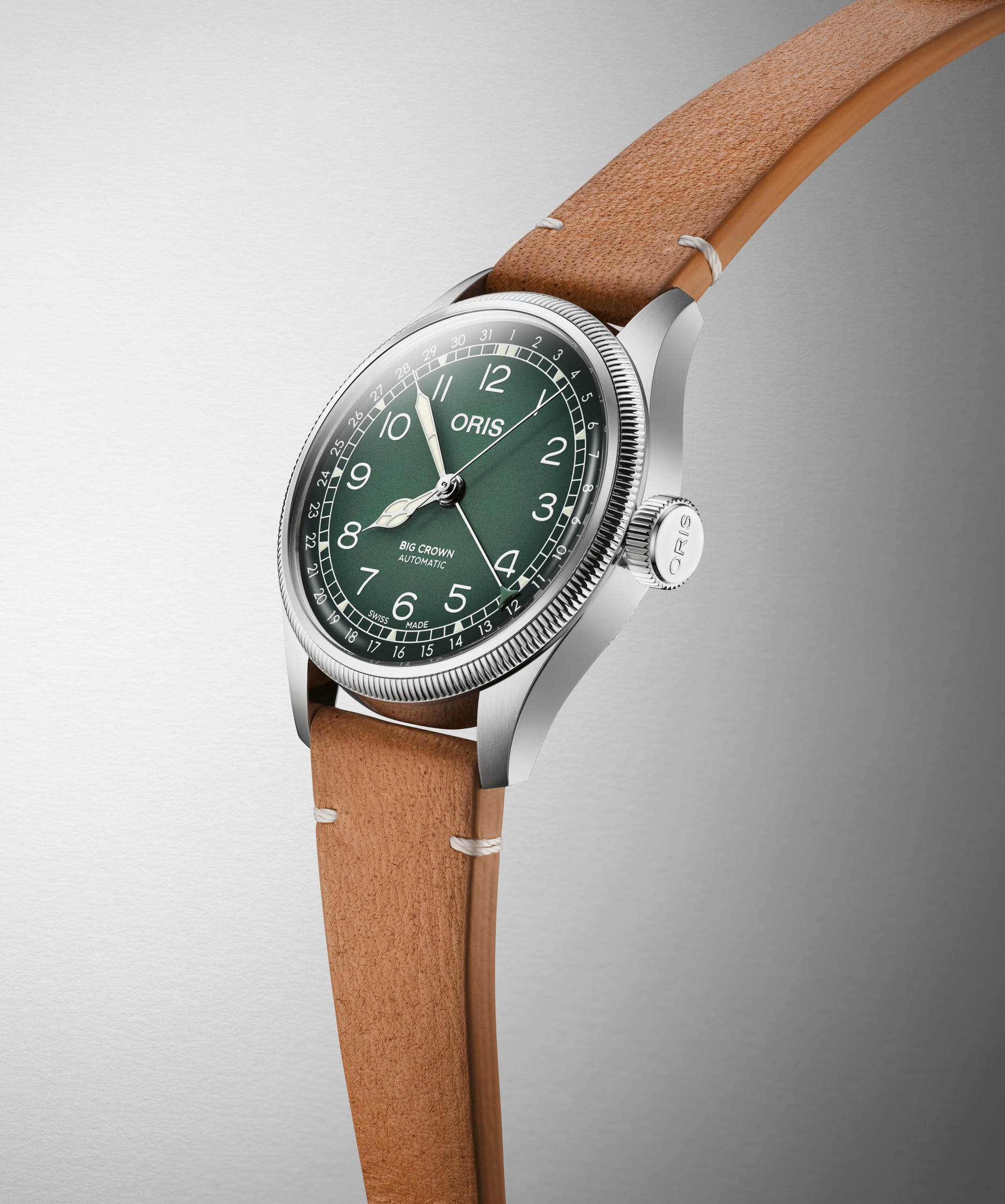 Oris Big Crown Oris x Cervo Volante 38mm Green Dial Men's Watch 01 754 7779 4067-Set