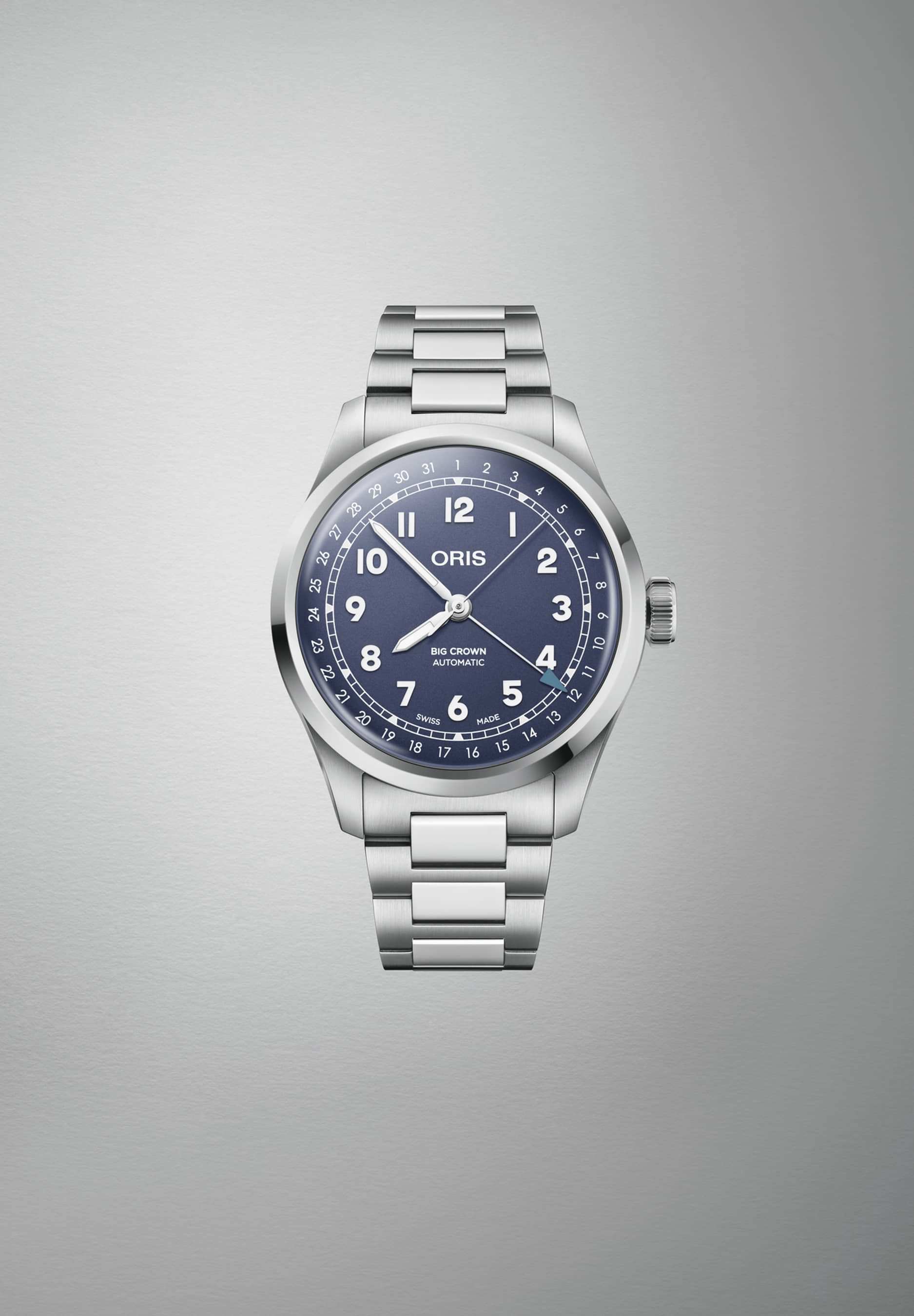 Oris Big Crown Pointer Date 40mm Purple Dial Steel Men's Watch 01 754 7798 4068-07 8 20 06