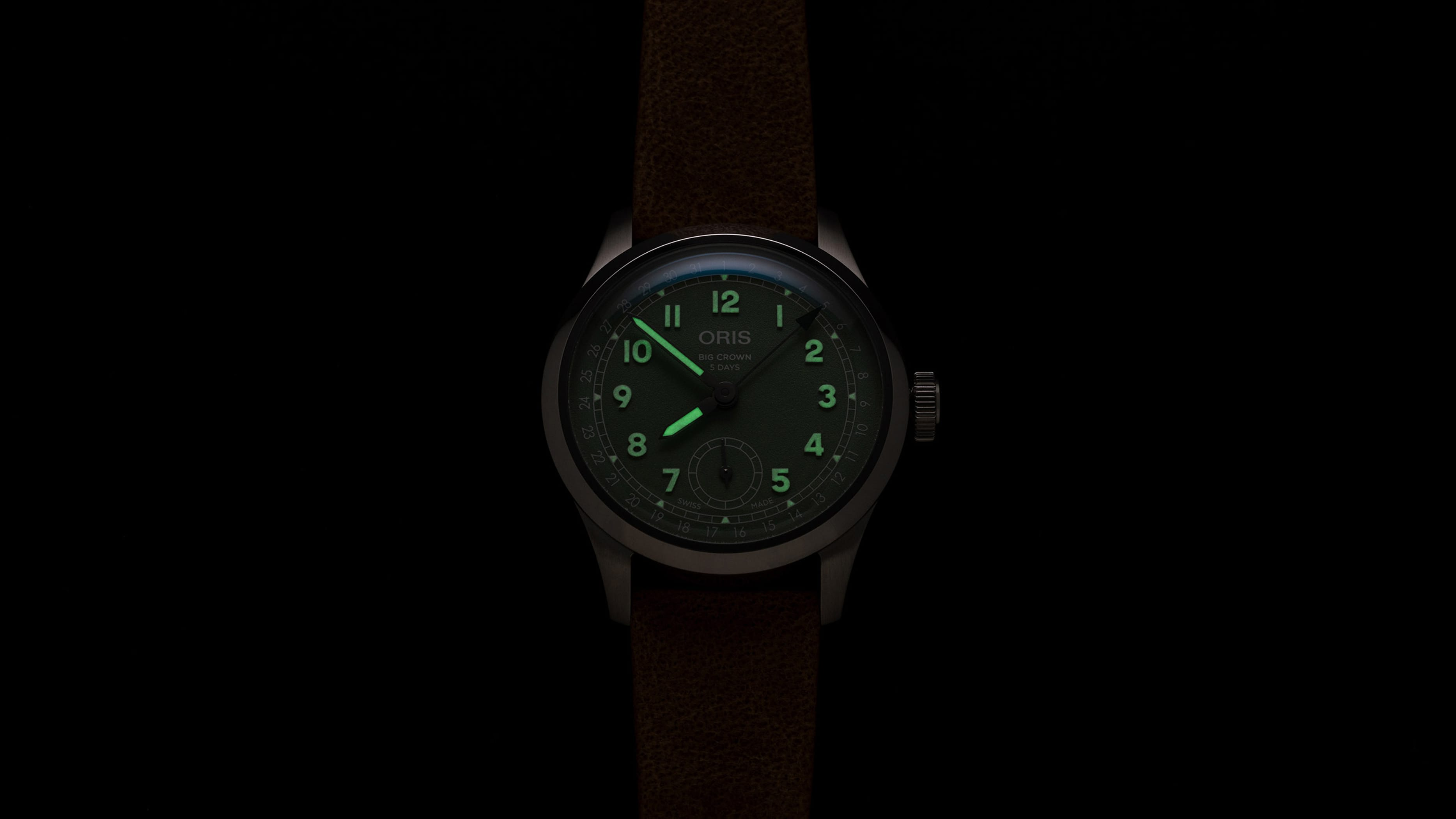 Oris Big Crown Pointer Date Calibre 403 40mm Green Dial Men's Watch 01 403 7799 4067-07 6 20 09FC