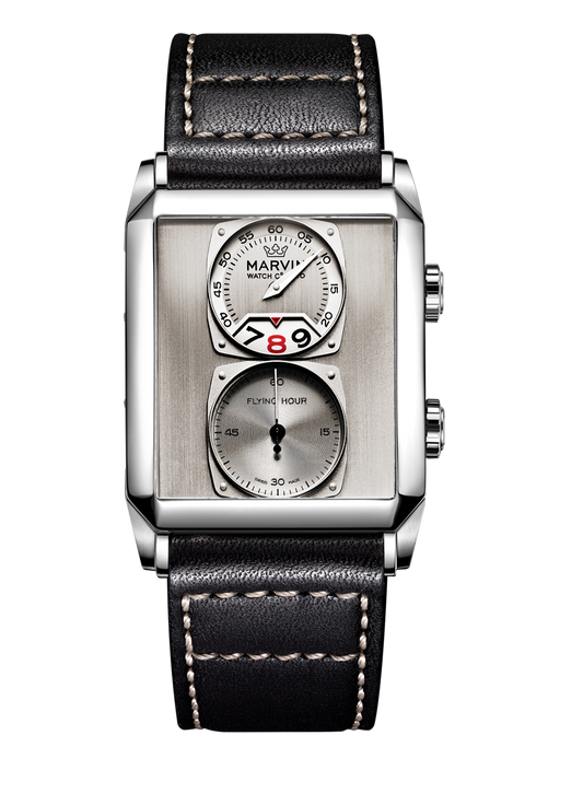 Marvin Malton Rectangular 50mm Rhodium Silver Dial Men's Watch M024.14.31.64