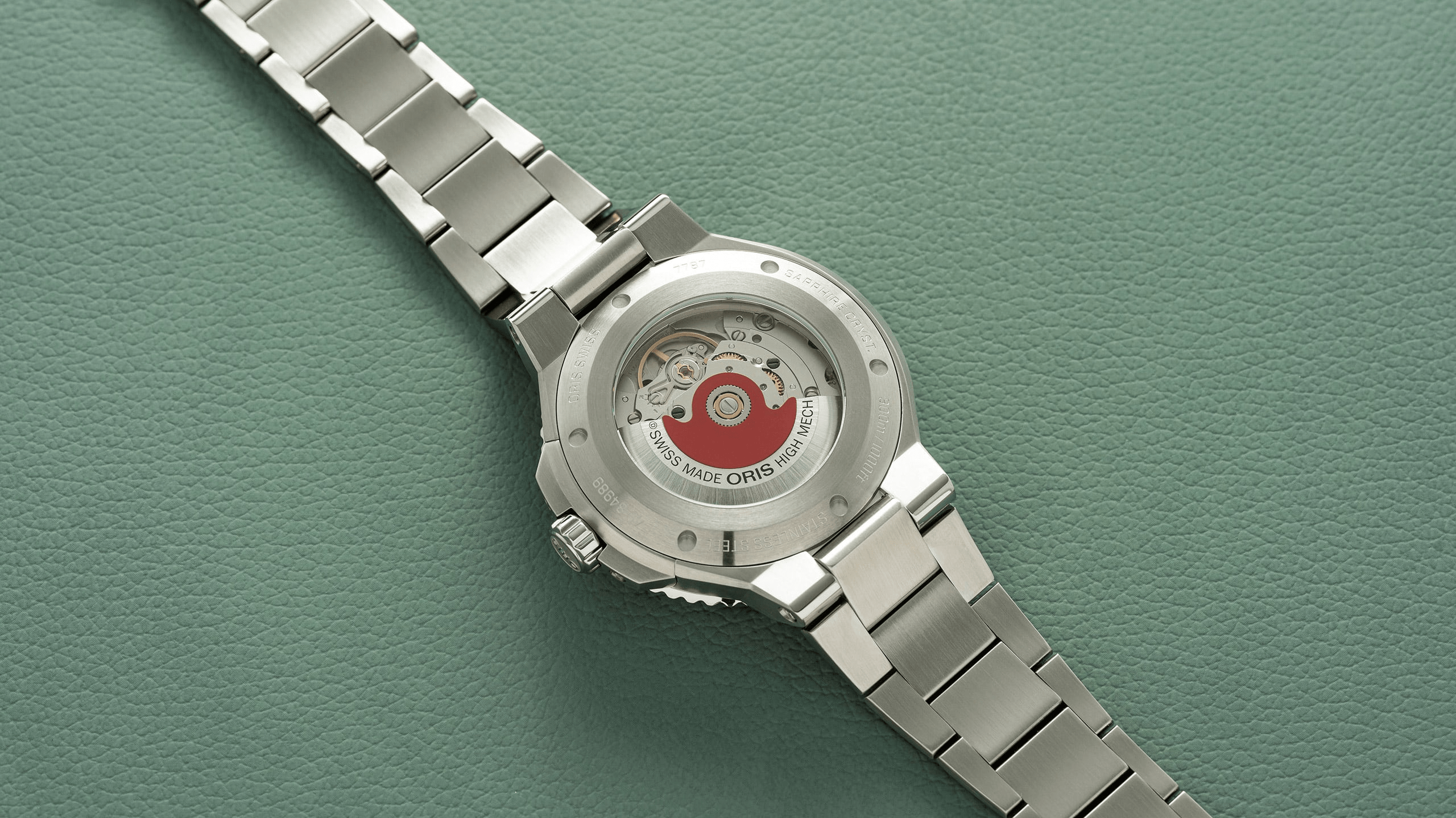 Oris Aquis Date 41.5mm Green Dial Steel Men's Watch 01 733 7787 4157-07 8 22 04PEB