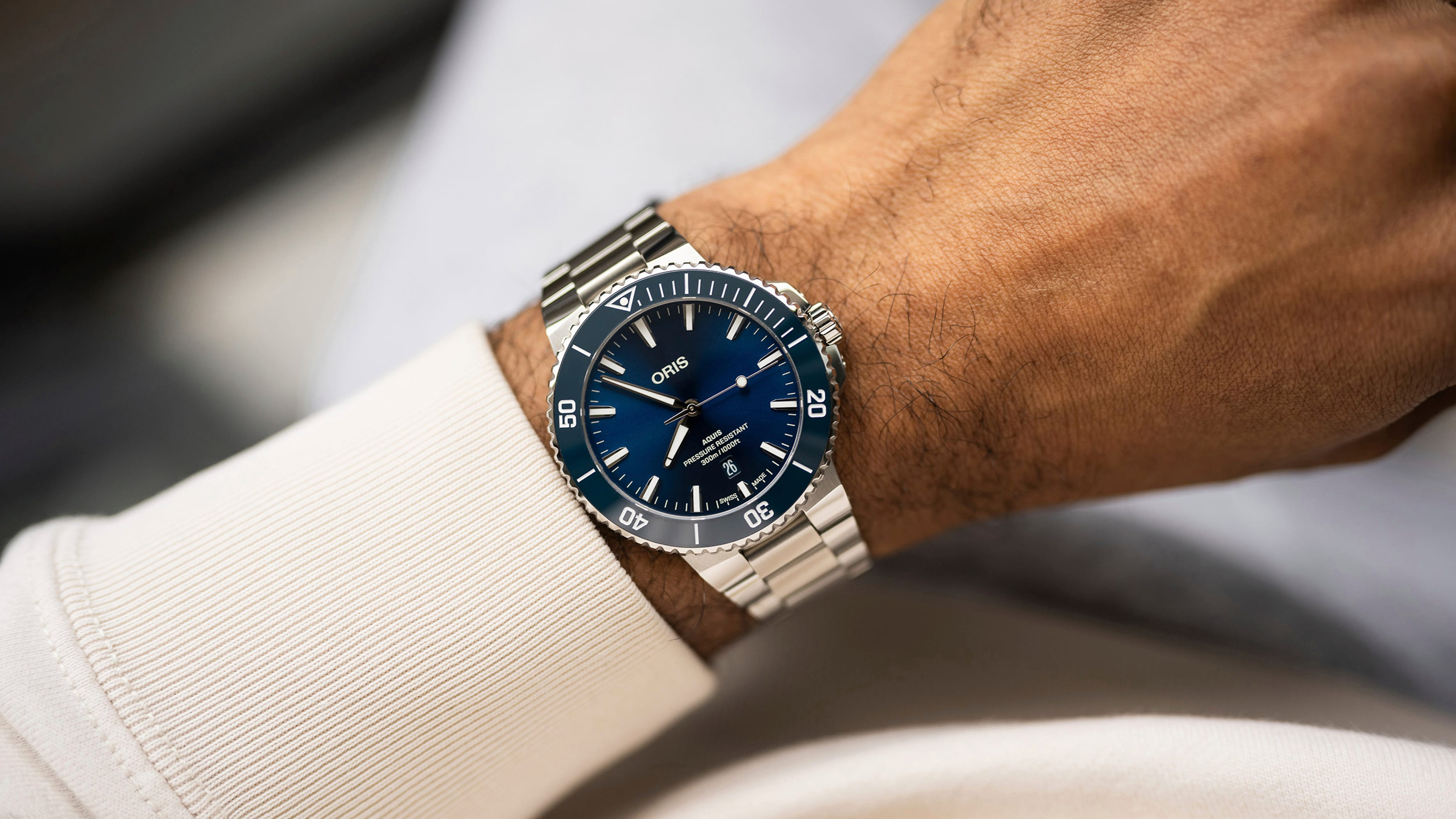 Oris Aquis Date 43.5mm Blue Dial Men's Watch 01 733 7789 4135-07 8 23 04PEB