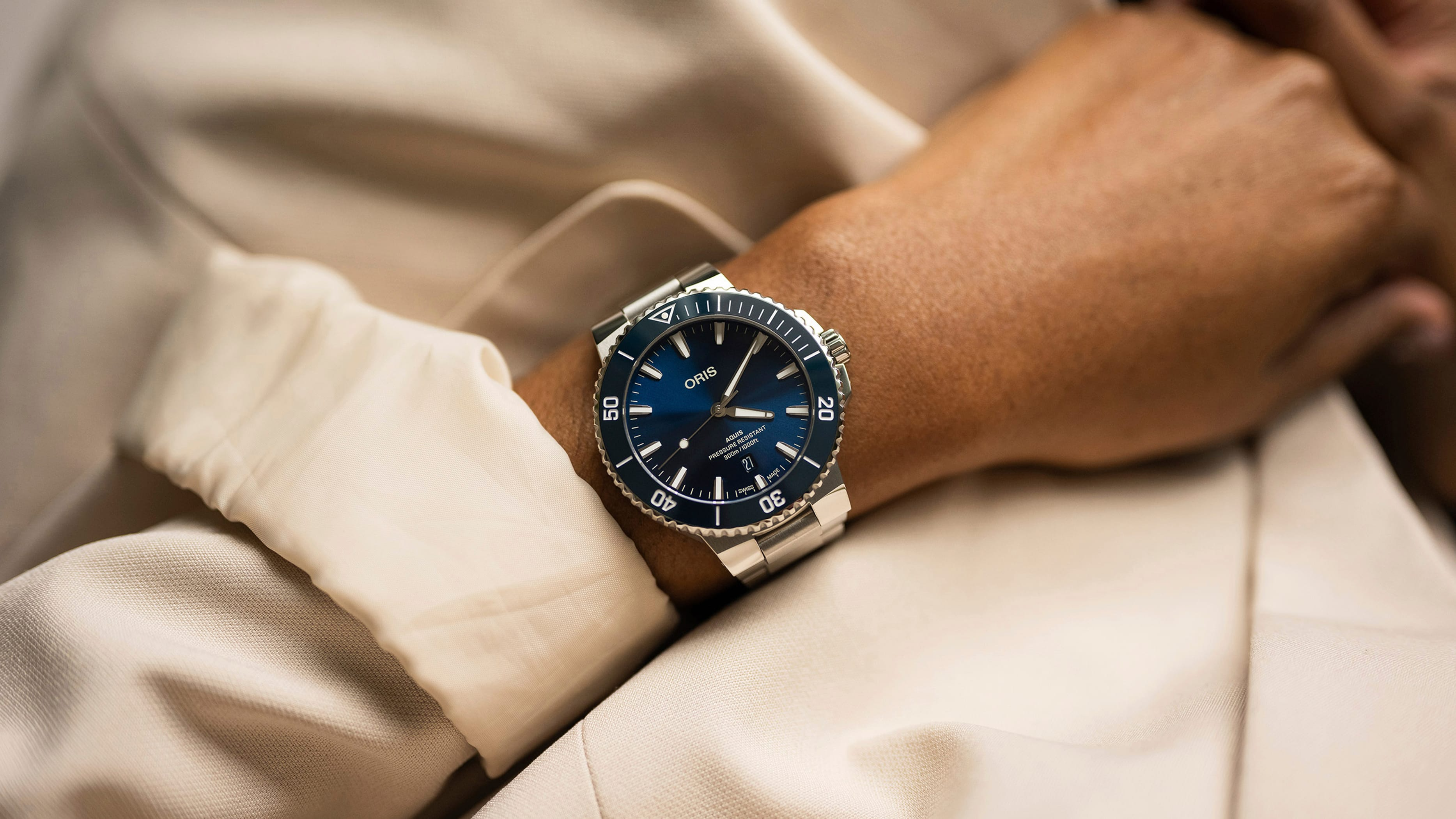 Oris Aquis Date 43.5mm Blue Dial Men's Watch 01 733 7789 4135-07 8 23 04PEB