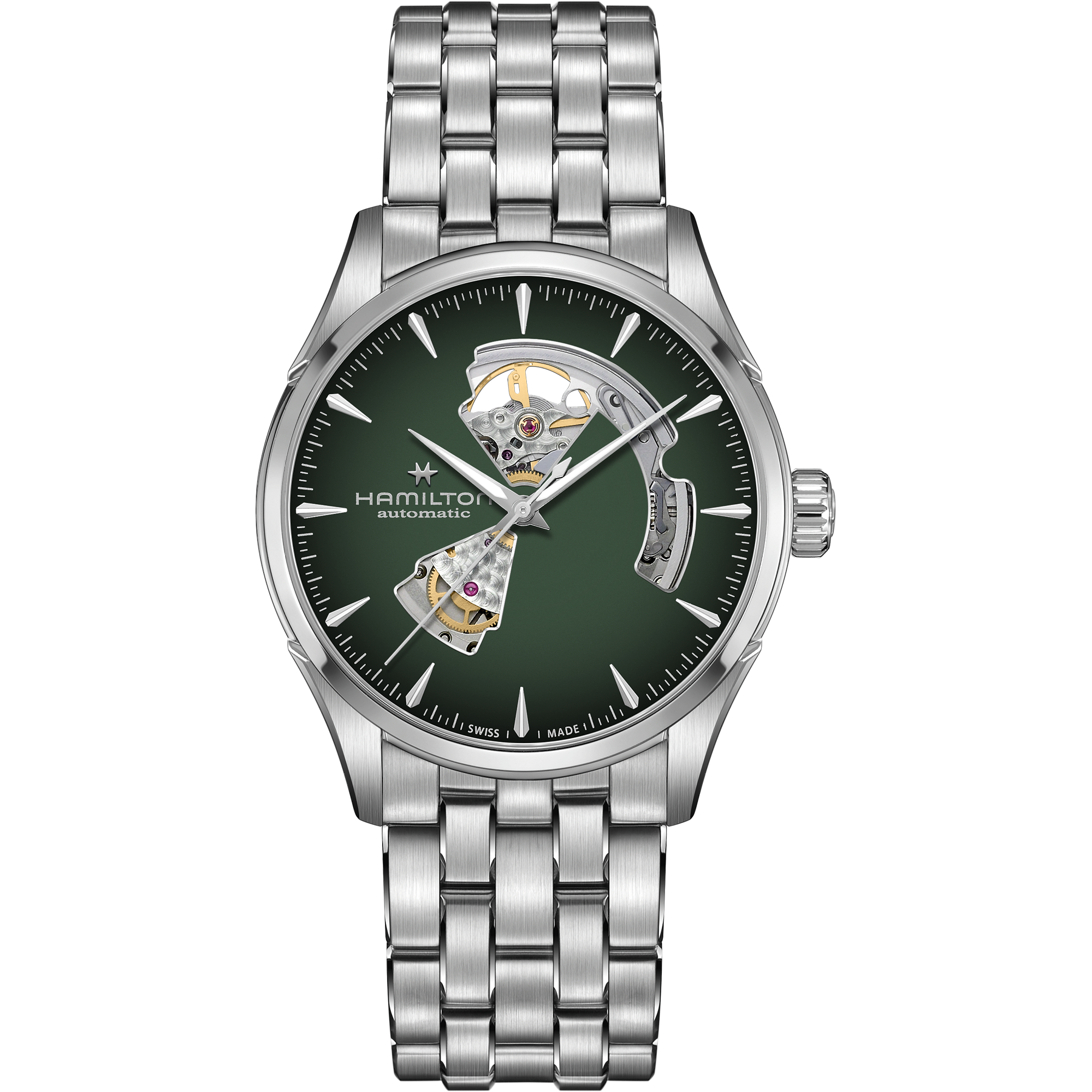 Hamilton Jazzmaster Open Heart Auto 42mm Green Dial Men's Watch H32705160