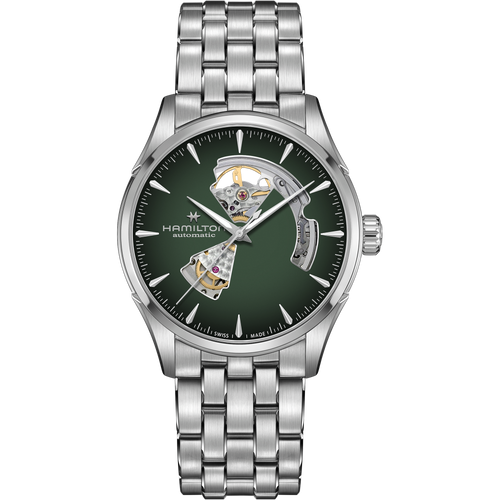 Hamilton Jazzmaster Open Heart Auto 42mm Green Dial Men's Watch H32705160