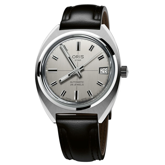 Oris Star Edition 35mm Grey Dial Men's Watch 01 733 7813 4151-Set