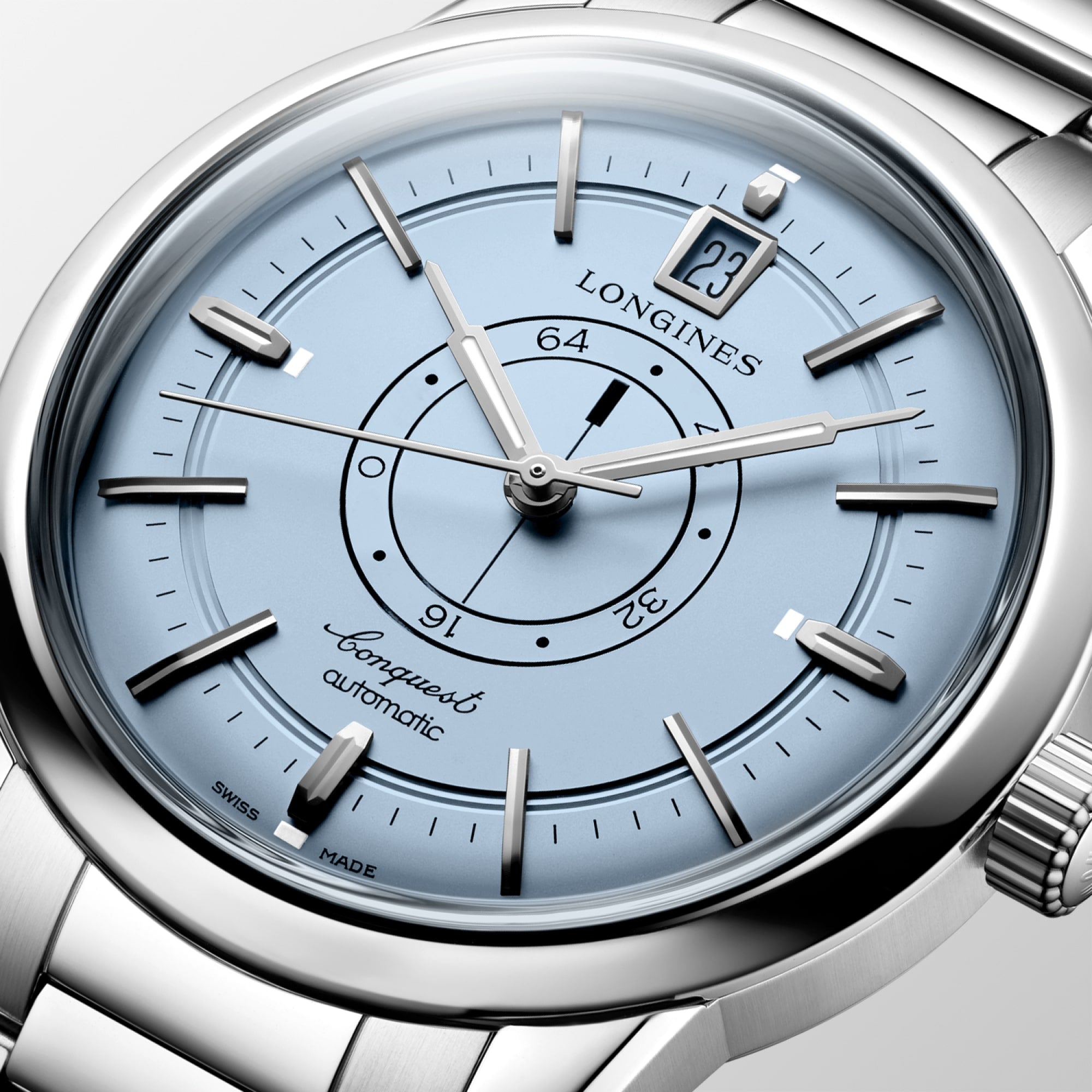 Longines Conquest Heritage Central Power Reserve 38mm Light Blue Dial Men's Watch L16484926
