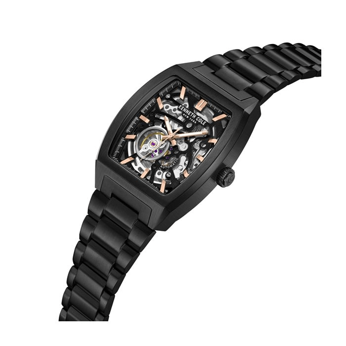 Kenneth Cole New York 40mm Skeleton Black Automatic Men's Watch KCWGY0058601
