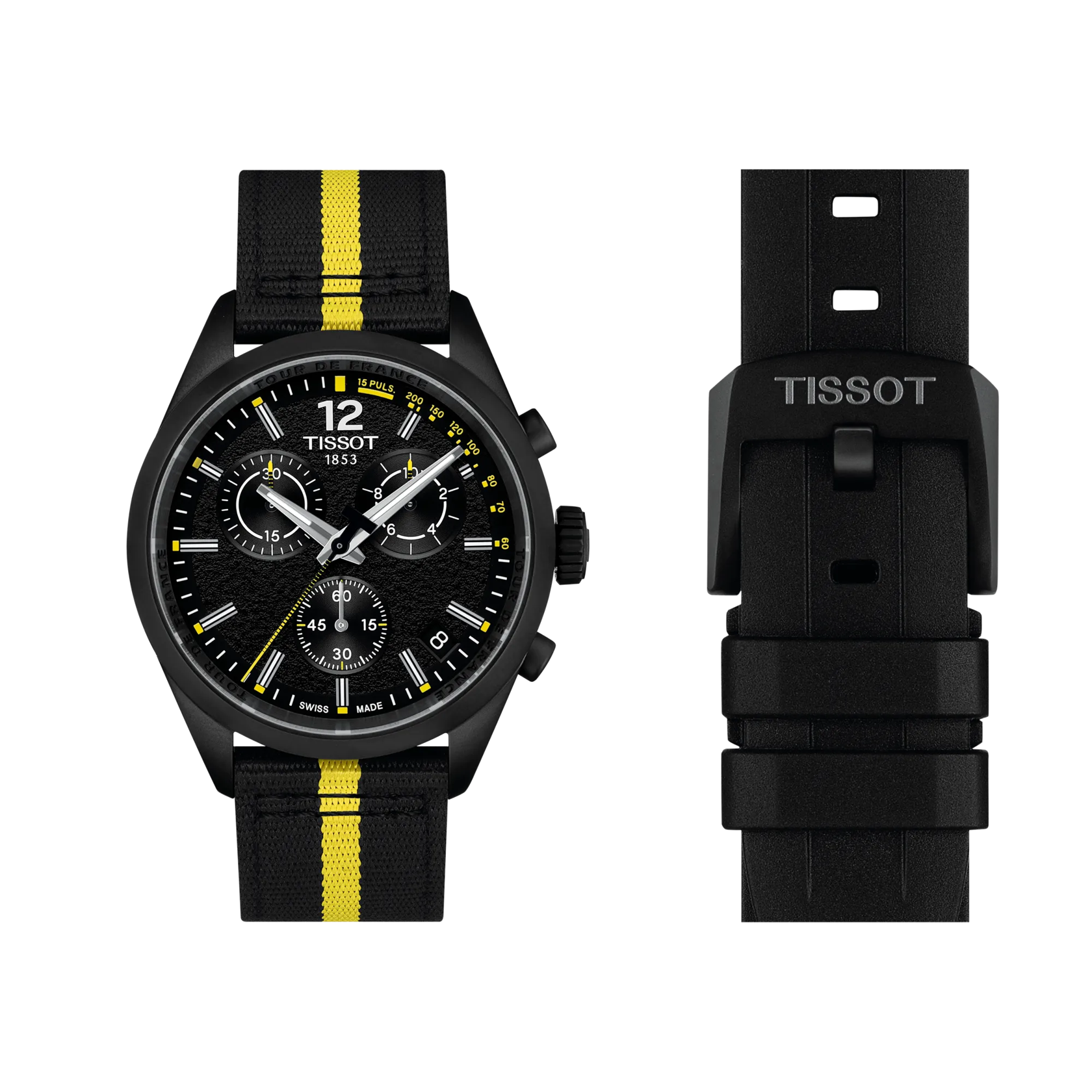 Tissot PR 100 Tour de France 2026 Chronograph 40mm Black Dial Men's Watch T1504173705700