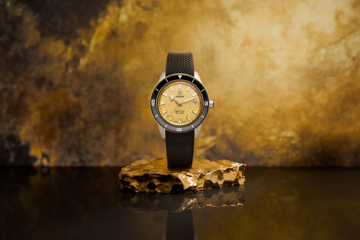 Rado Captain Cook Automatic 39mm Gold Dial Men's Watch R32223258