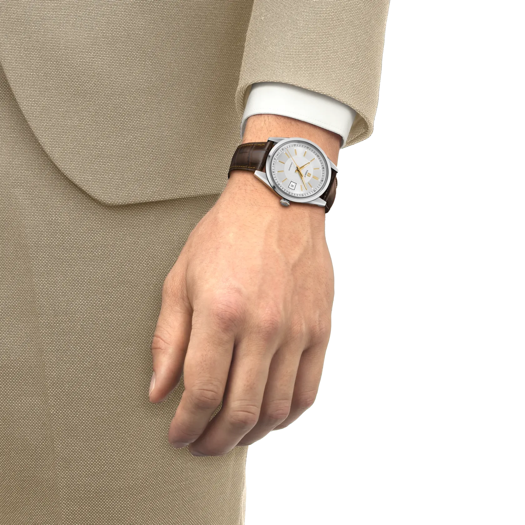 Tissot Visodate 39mm Silver Dial Men's Watch T1574071603100