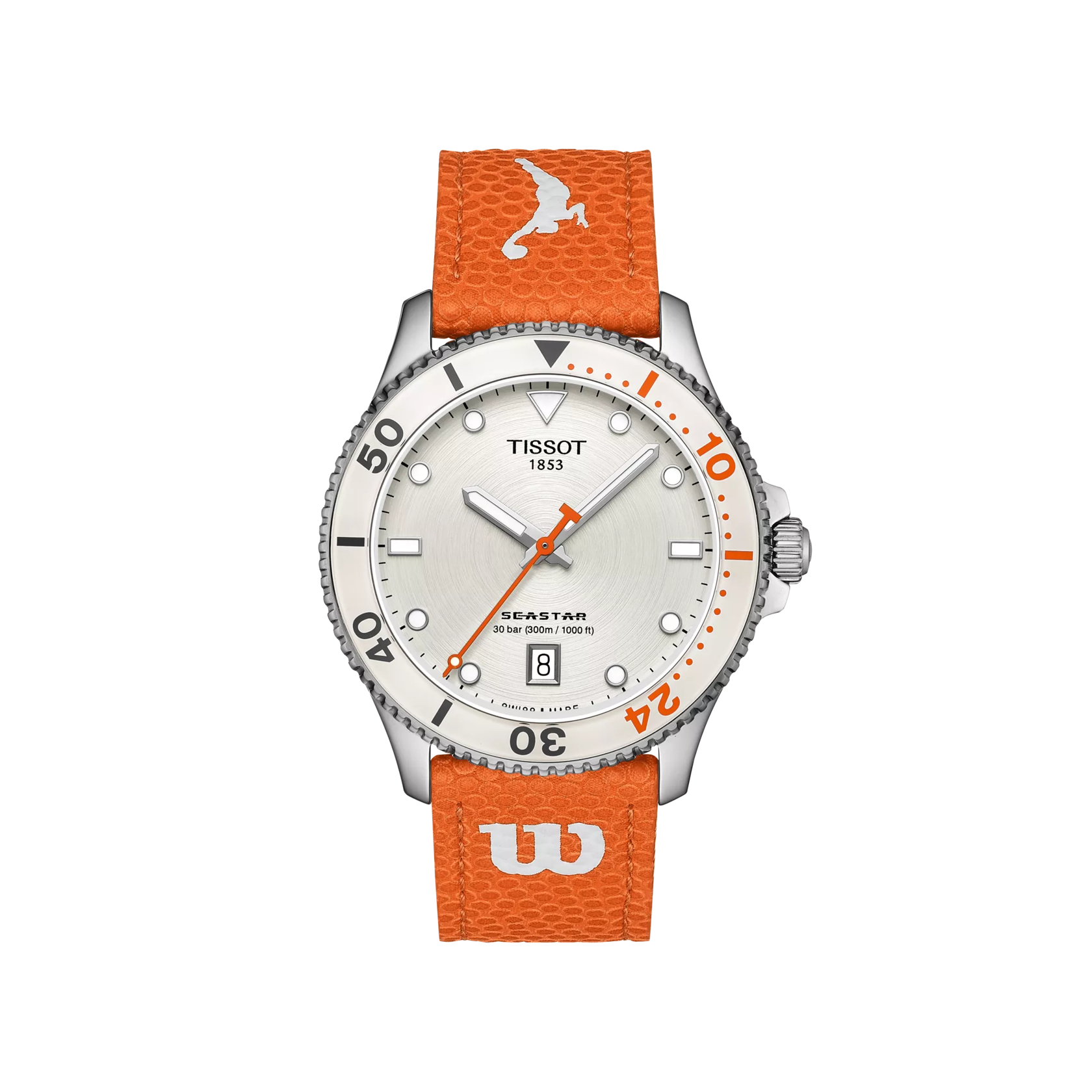 Tissot Seastar Wilson WNBA 40mm White Dial Men's Watch T1204101701100