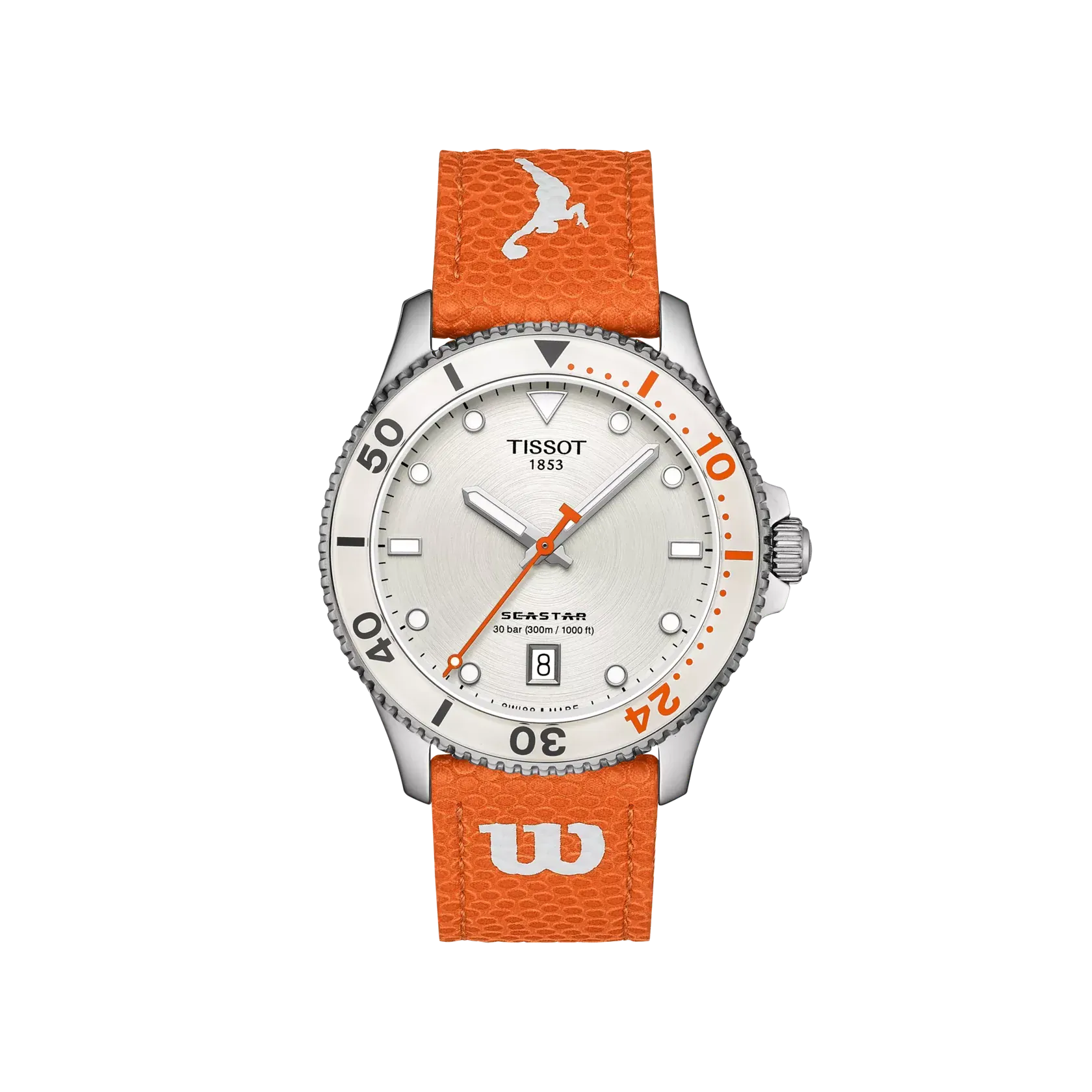 Tissot Seastar Wilson WNBA 40mm White Dial Men's Watch T1204101701100