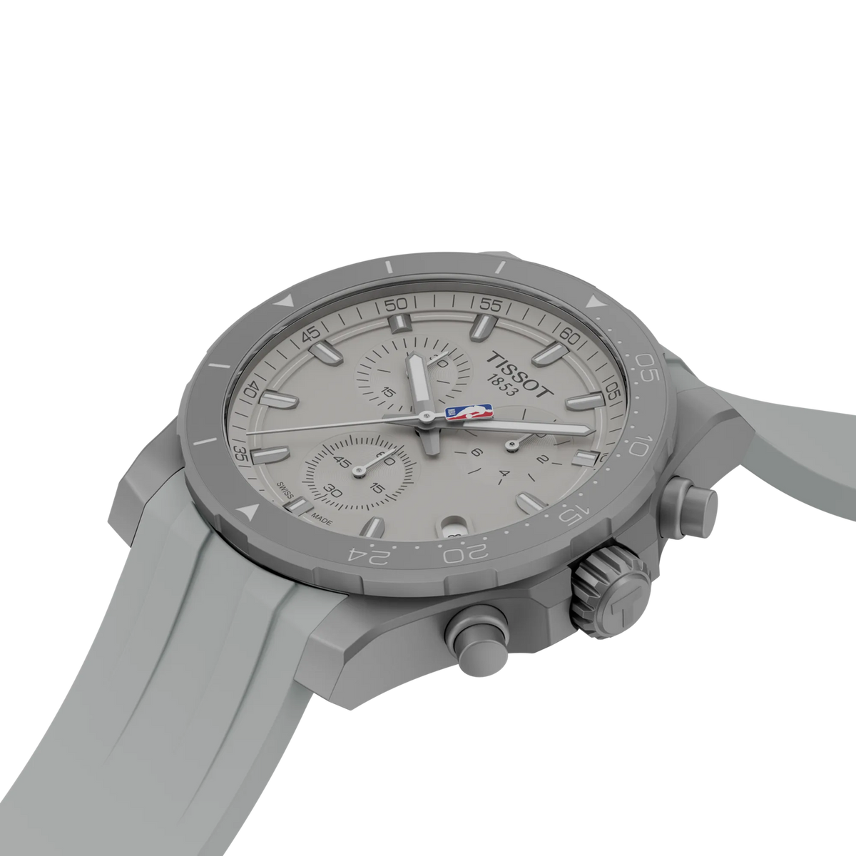Tissot Supersport Chrono NBA 2026 42mm Grey Dial Men's Watch T1254171703100