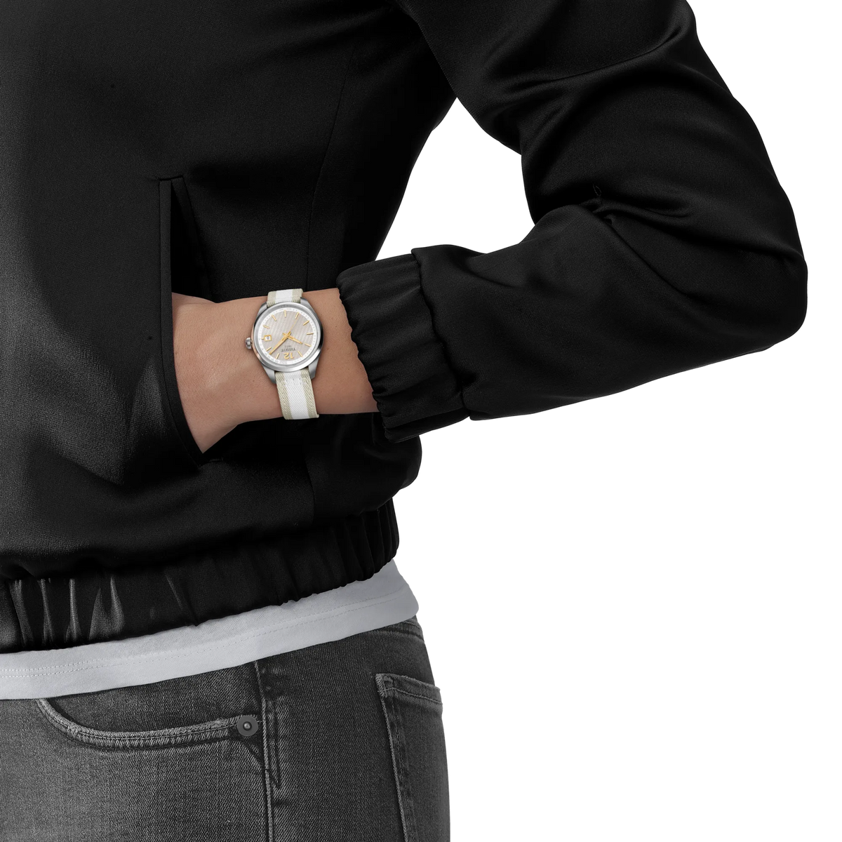 Tissot PR 100 Cycling 34mm Grey Dial Women's Watch T1502101703700