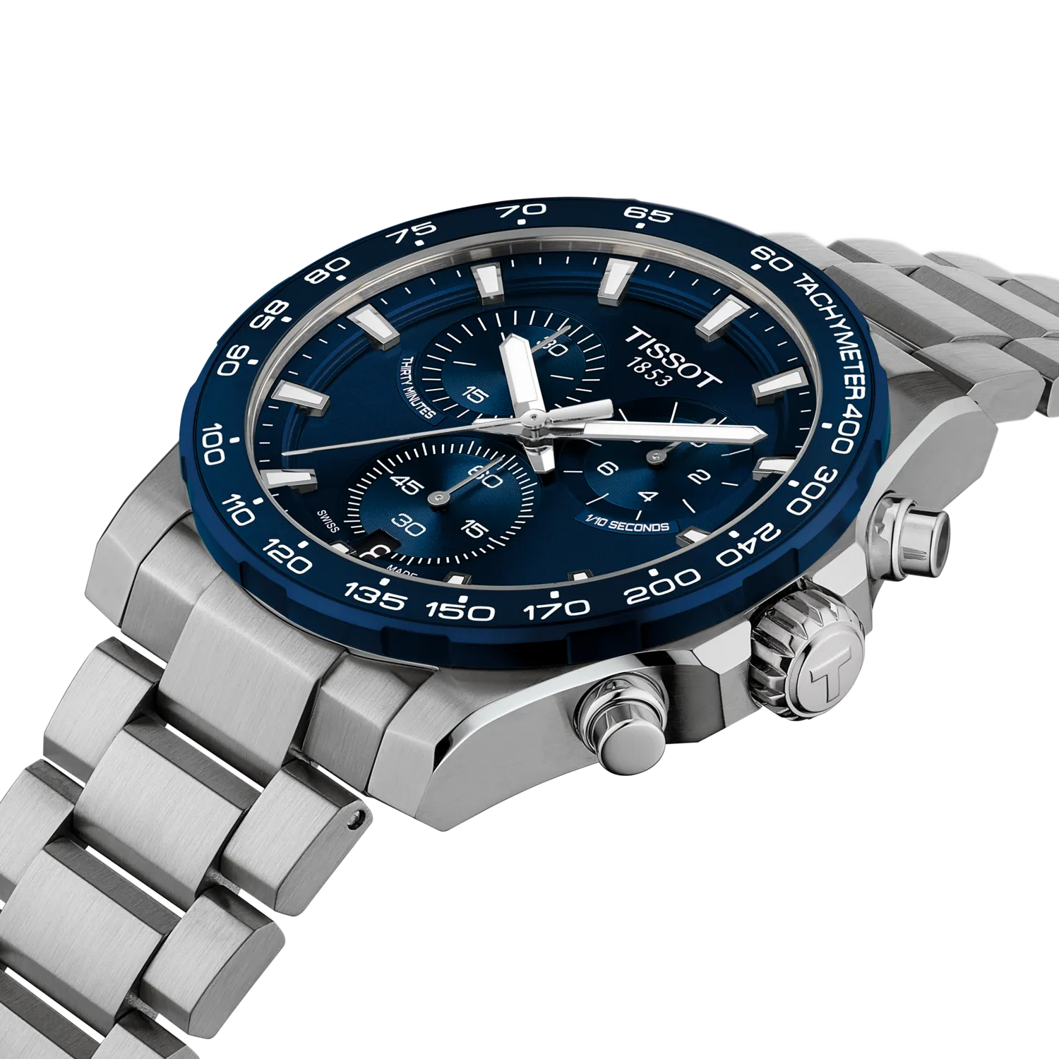 Tissot Supersport Chrono 42mm Blue Dial Men's Watch T1254171104100
