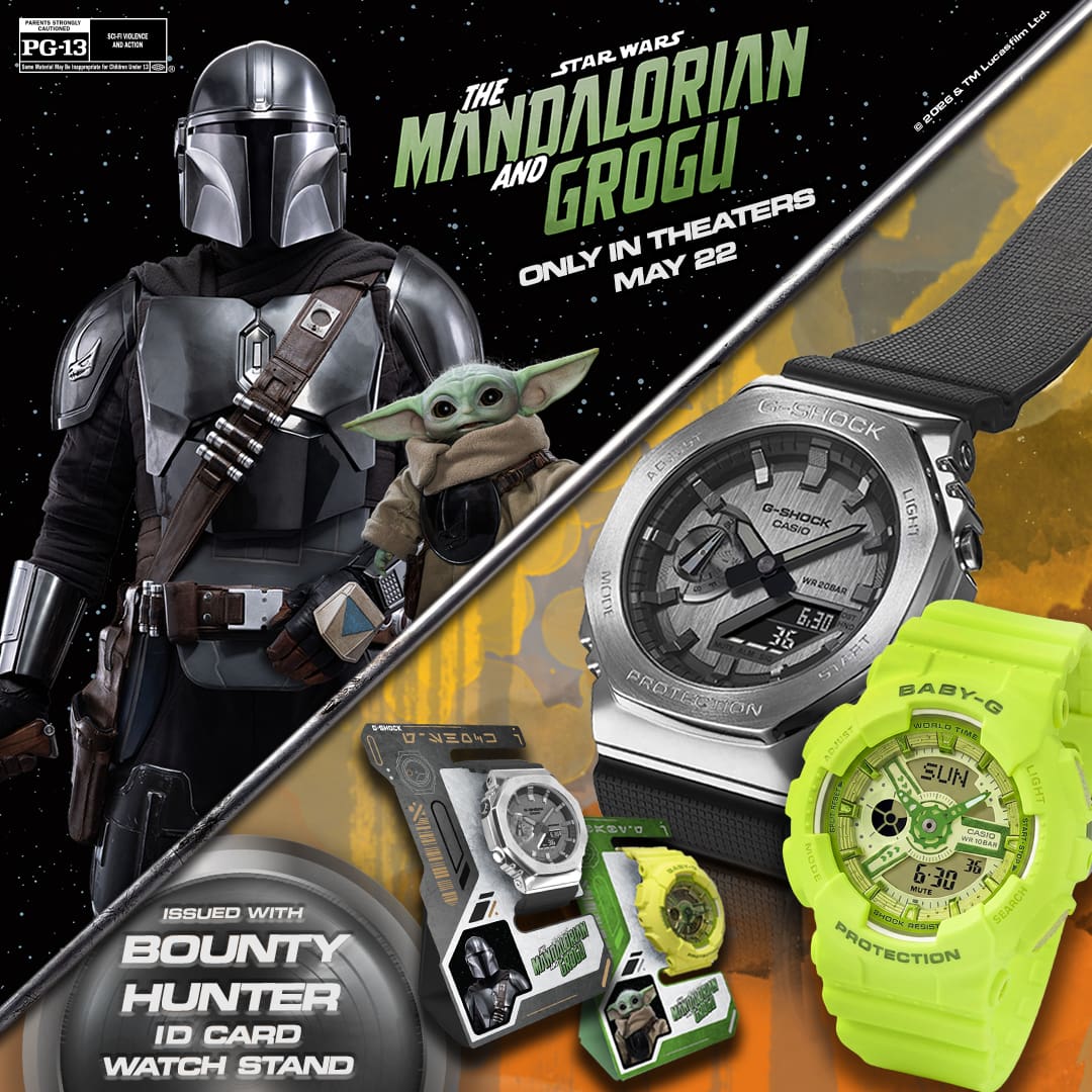 G-Shock G-Steel GM-2100 Star Wars: The Mandalorian & Grogu Limited Edition 44.4mm Black Dial Men's Watch GM2100-1ASW