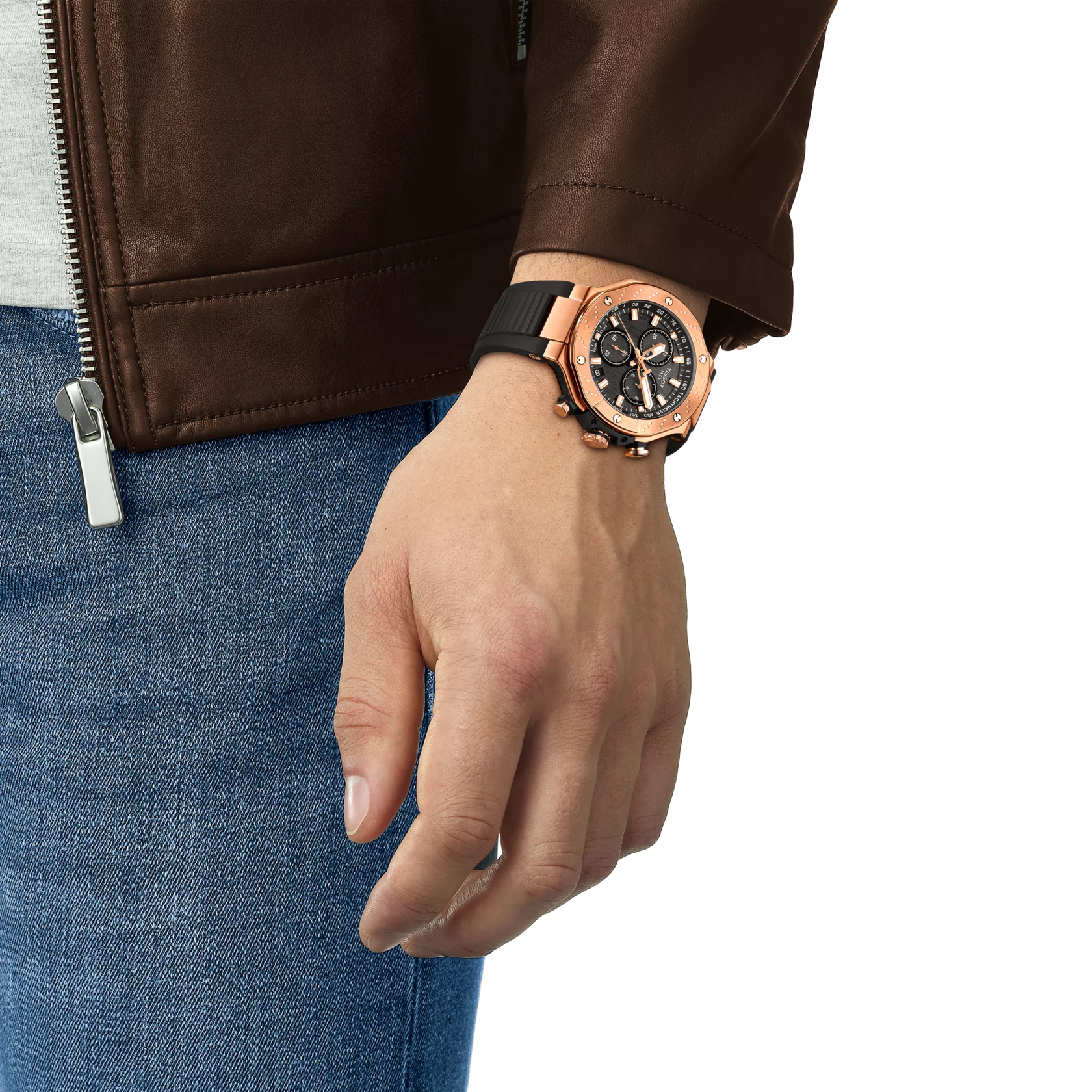 Tissot T-Race 45mm Quartz Chronograph Black Dial Men's Watch T1414173705100