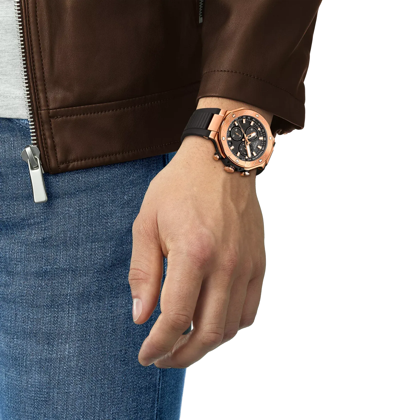 Tissot T-Race 45mm Quartz Chronograph Black Dial Men's Watch T1414173705100