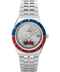 Timex Q Timex x Peanuts GMT 38mm Silver Dial Men's Watch TW2W83300